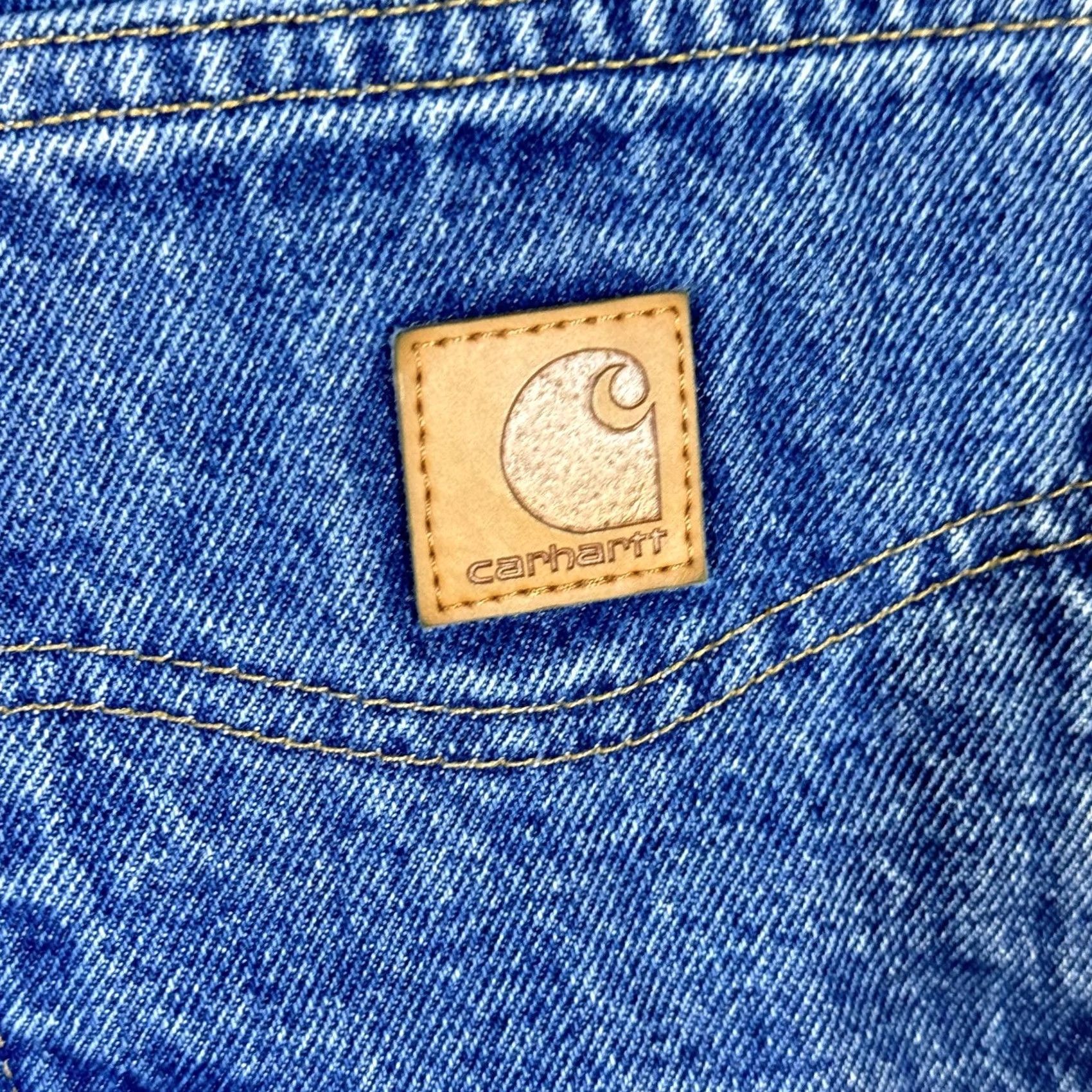 Carhartt Carhartt Jeans Mens 40x36 Blue Relaxed Fit B17-DST Straight Denim Pants Workwear Size US 40 / EU 56 - 3 Thumbnail