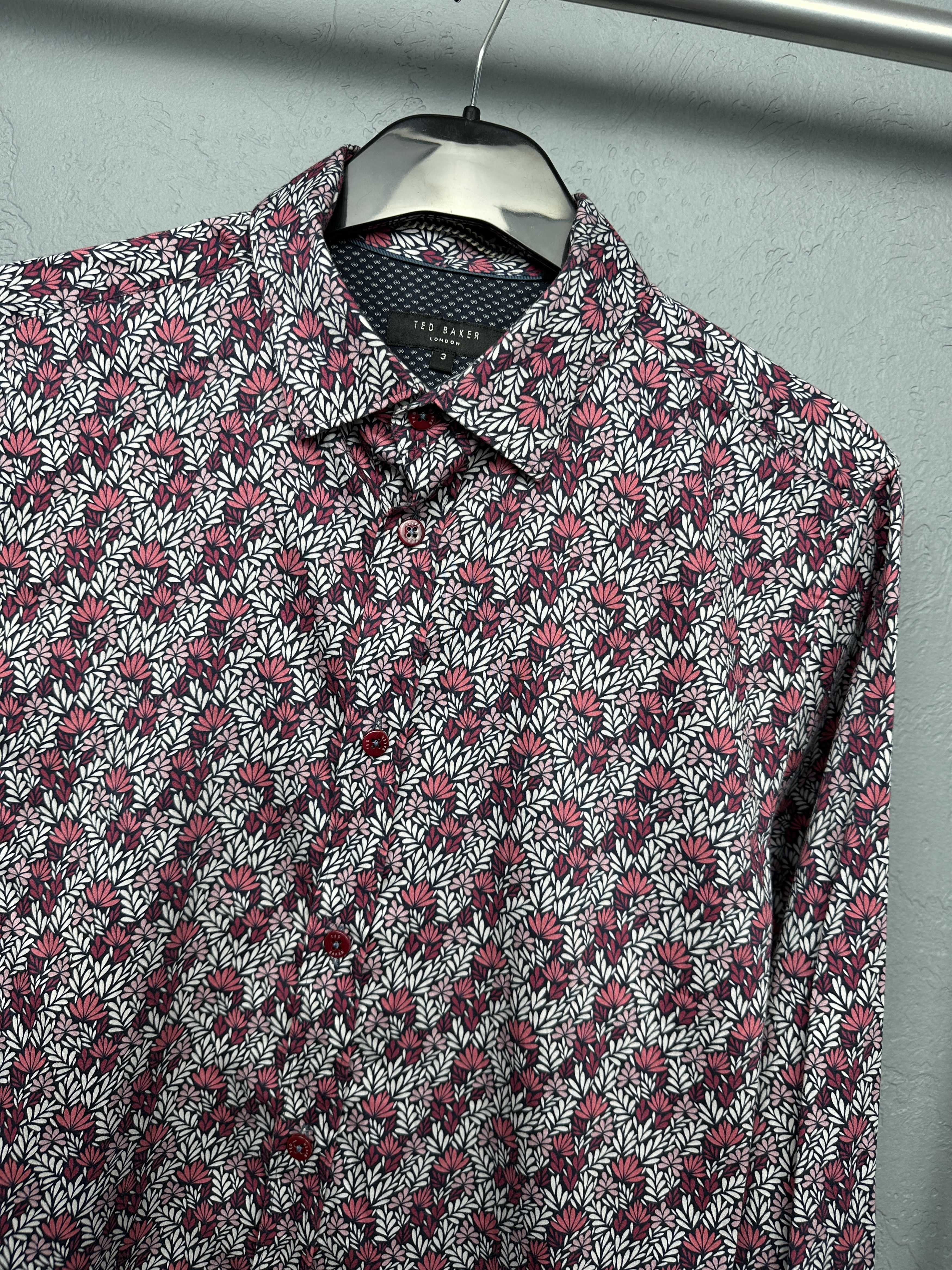 Ted Baker Ted Baker Mens Luxury Long Sleeve Shirt Size US M / EU 48-50 / 2 - 2 Thumbnail