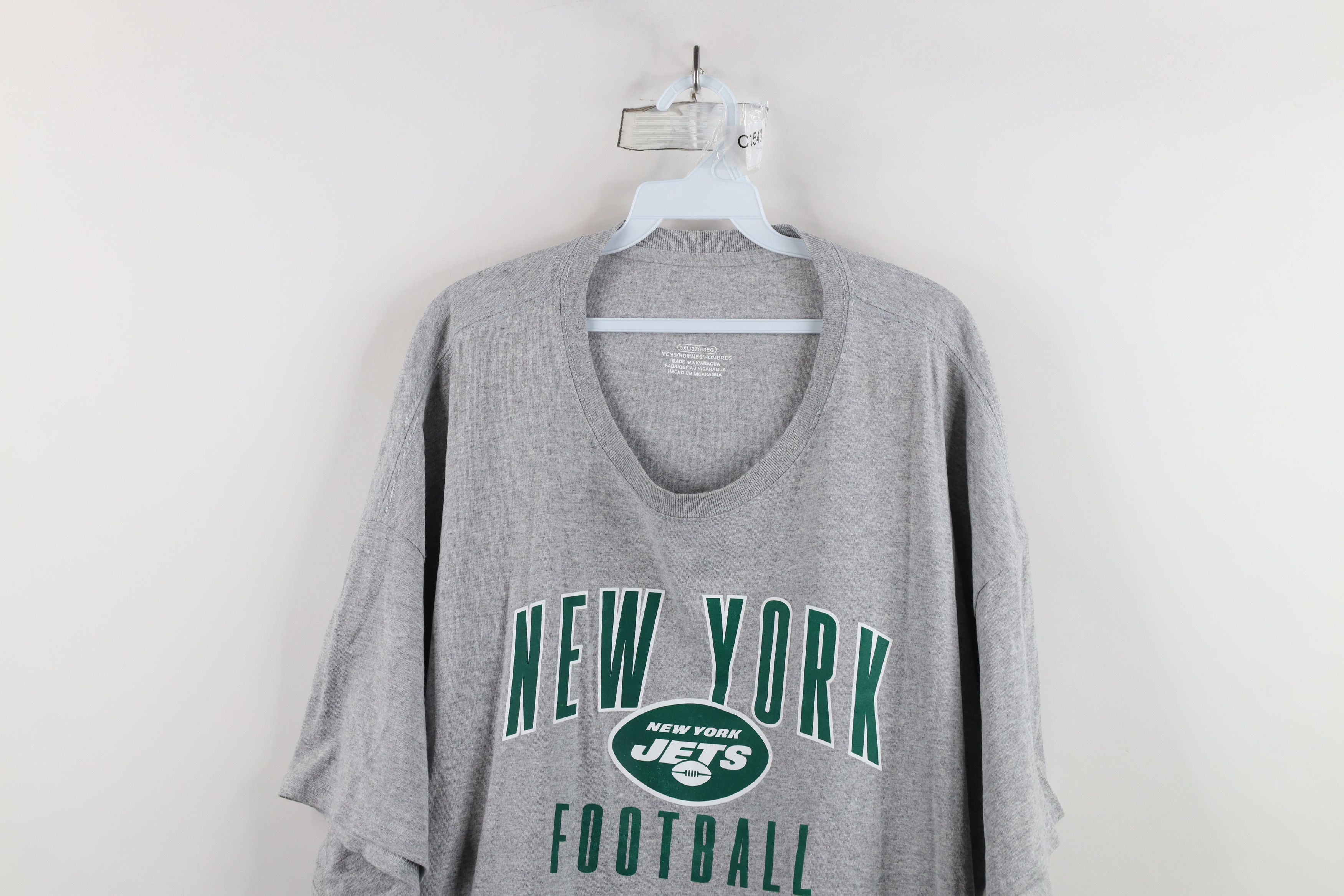 Vintage Vintage New York Jets Football Short Sleeve T-Shirt Gray Size US XXL / EU 58 / 5 - 2 Thumbnail