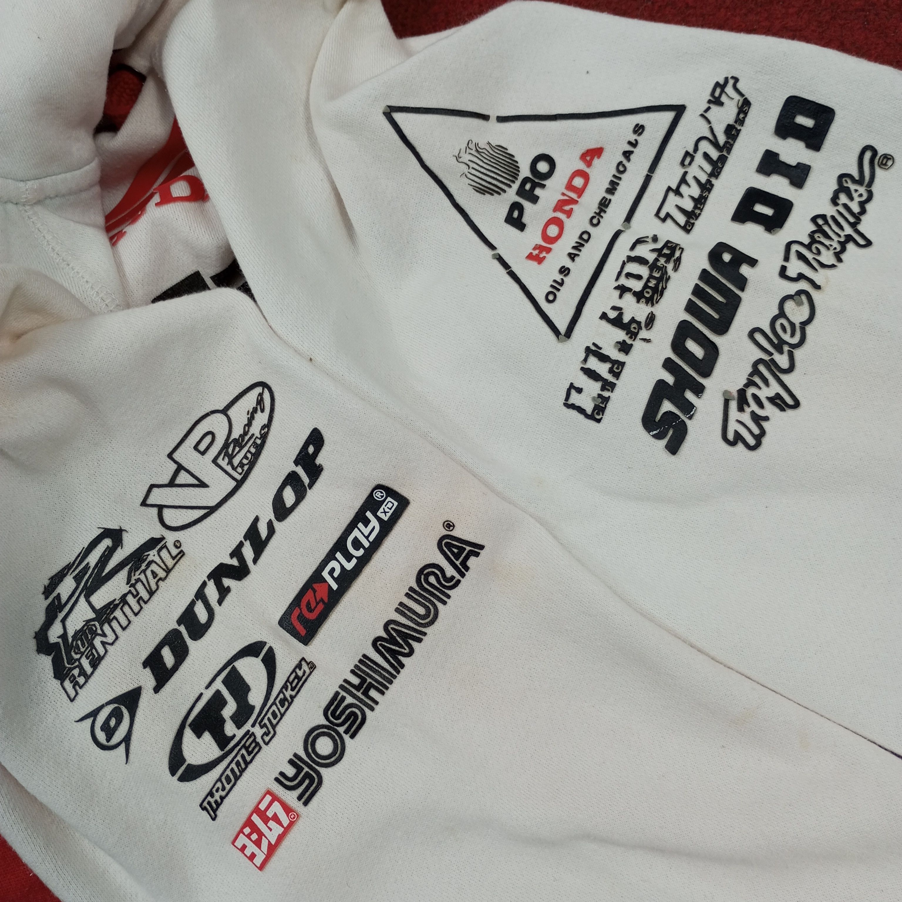 Honda × Vintage HRC Honda Racing Muscle Milk Zipper Hoodies Size US M / EU 48-50 / 2 - 9 Thumbnail