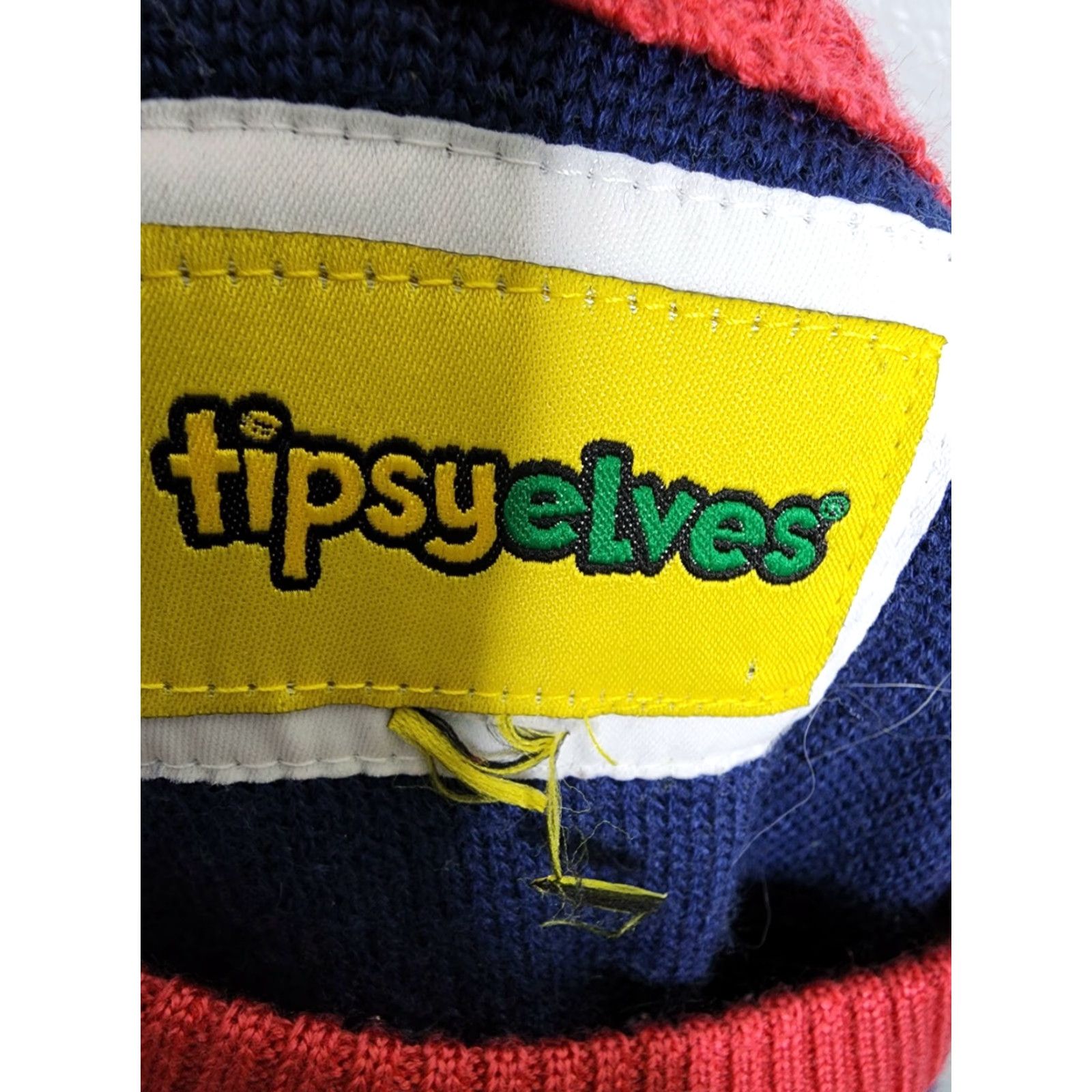 Vintage Tipsy Elves Mens M Christmas Sweater Santa Keg Stand Pullover Blue Long Sleeve Knit Tight-Knit Shirt Mens Christmas Size US M / EU 48-50 / 2 - 4 Thumbnail