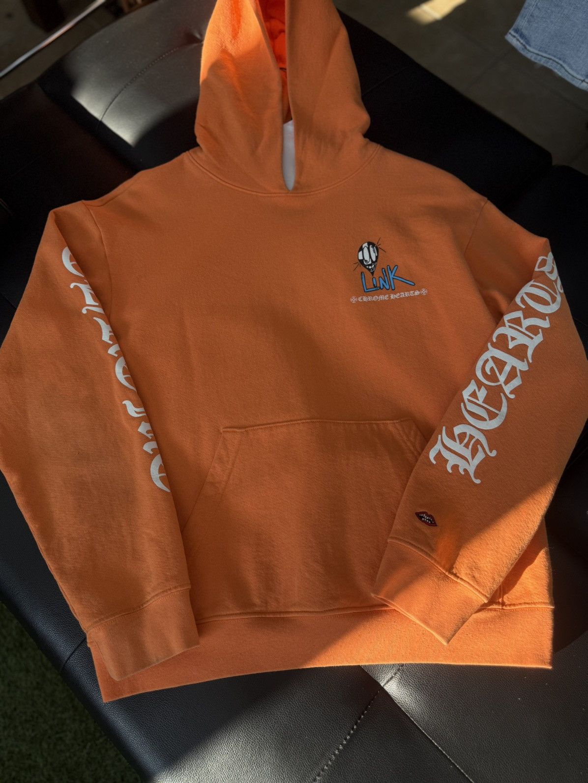 Chrome Hearts × Matty Boy Chrome Hearts Orange “LINK” Matty Boy Hoodie Size L Size US L / EU 52-54 / 3 - 2 Thumbnail