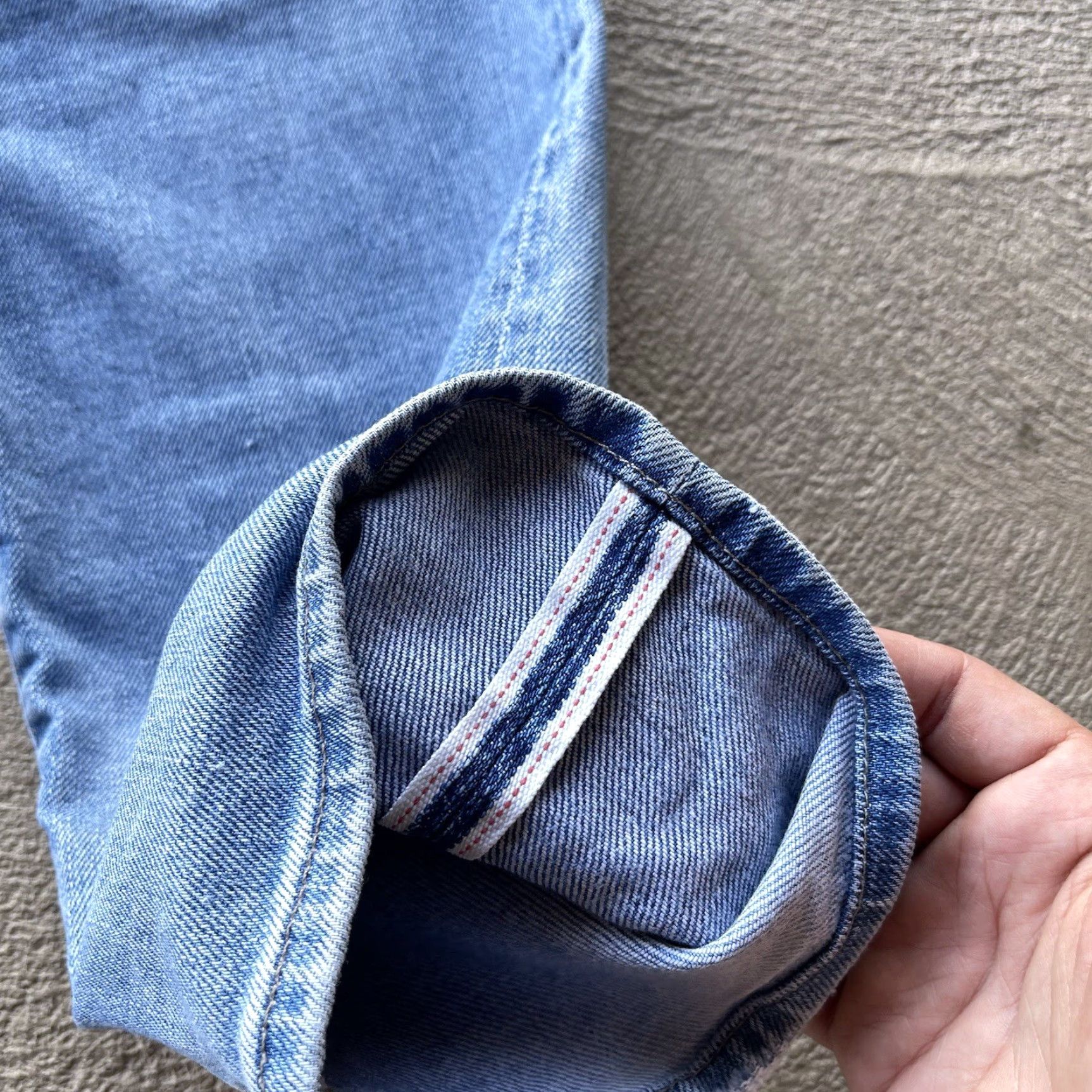 7 For All Mankind 7 For All Mankind Jeans Mens 31x34 Blue Selvedge Straight Fit Denim Pants Basic Size US 31 - 5 Thumbnail