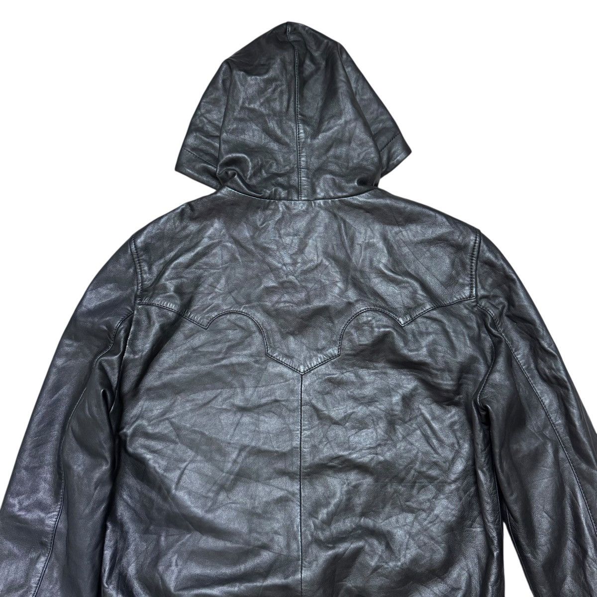 The Kooples The Kooples Leather Bomber Jacket Hooded Fluer Size US M / EU 48-50 / 2 - 6 Thumbnail