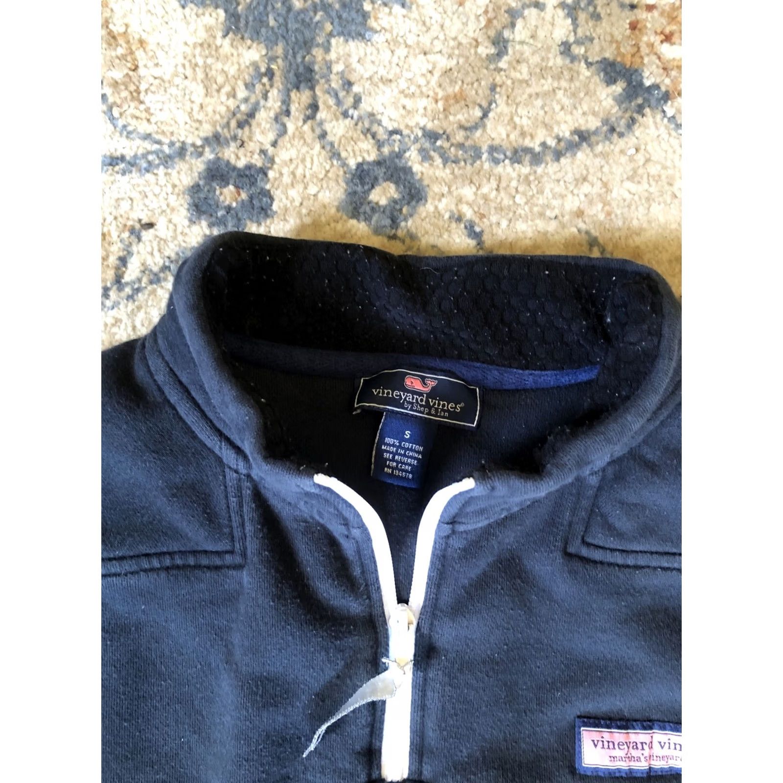 Vineyard Vines Vineyard Vines Sweater Vest 1/4 Zip Navy Men’s Size S Golf Shirt/Vest Size US S / EU 44-46 / 1 - 3 Thumbnail