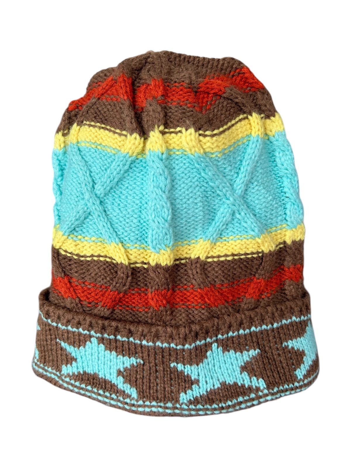 Japanese Brand × Kapital × Vintage Crochet Knitted Handmade Japanese Style Rare Beanie Hats ☠️🎌 Size ONE SIZE - 1 Thumbnail
