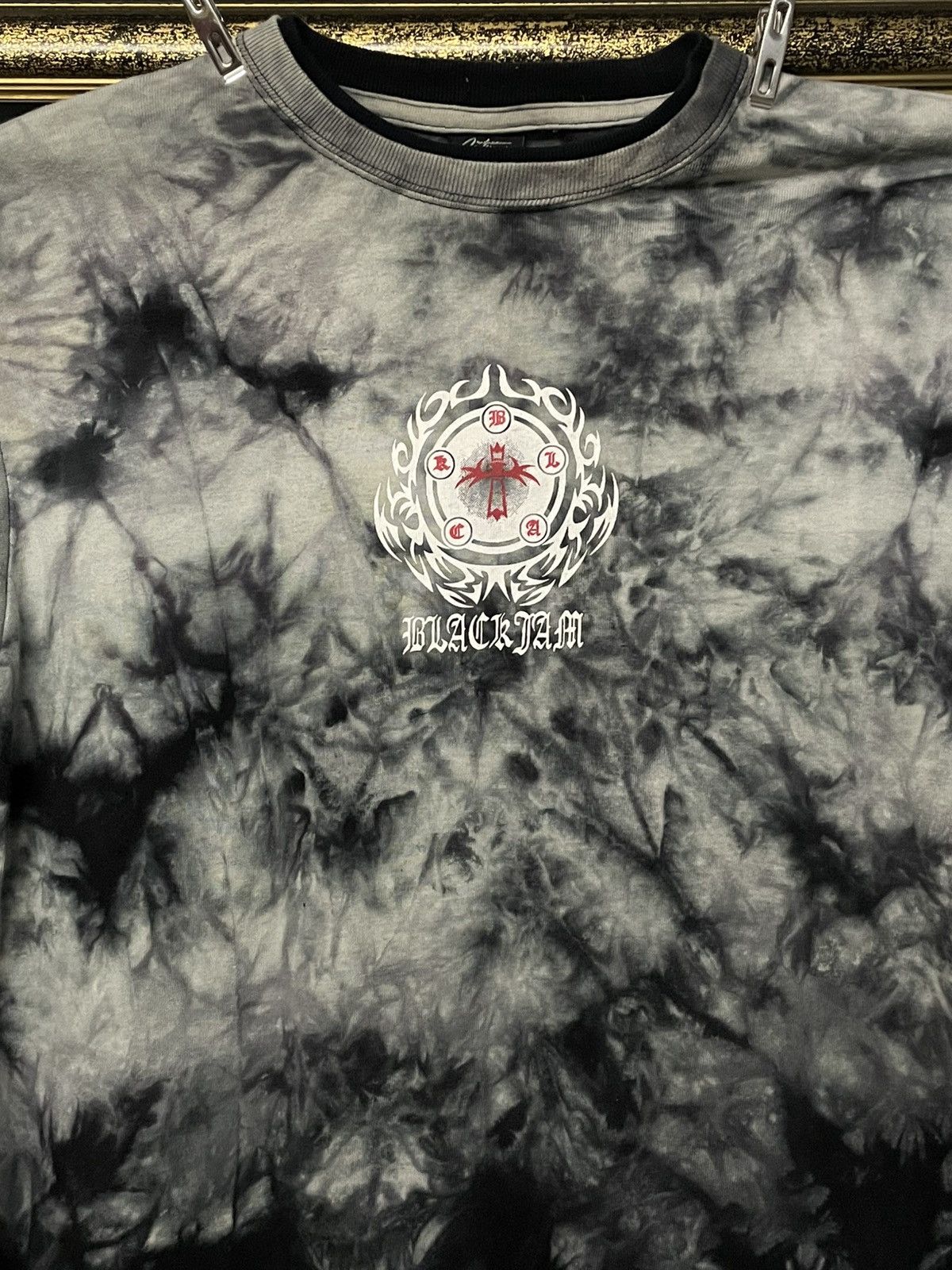 Beauty Beast Vintage 1990s Japan Designer Black Farm Tribal Punk Tie Dye Size US M / EU 48-50 / 2 - 3 Thumbnail