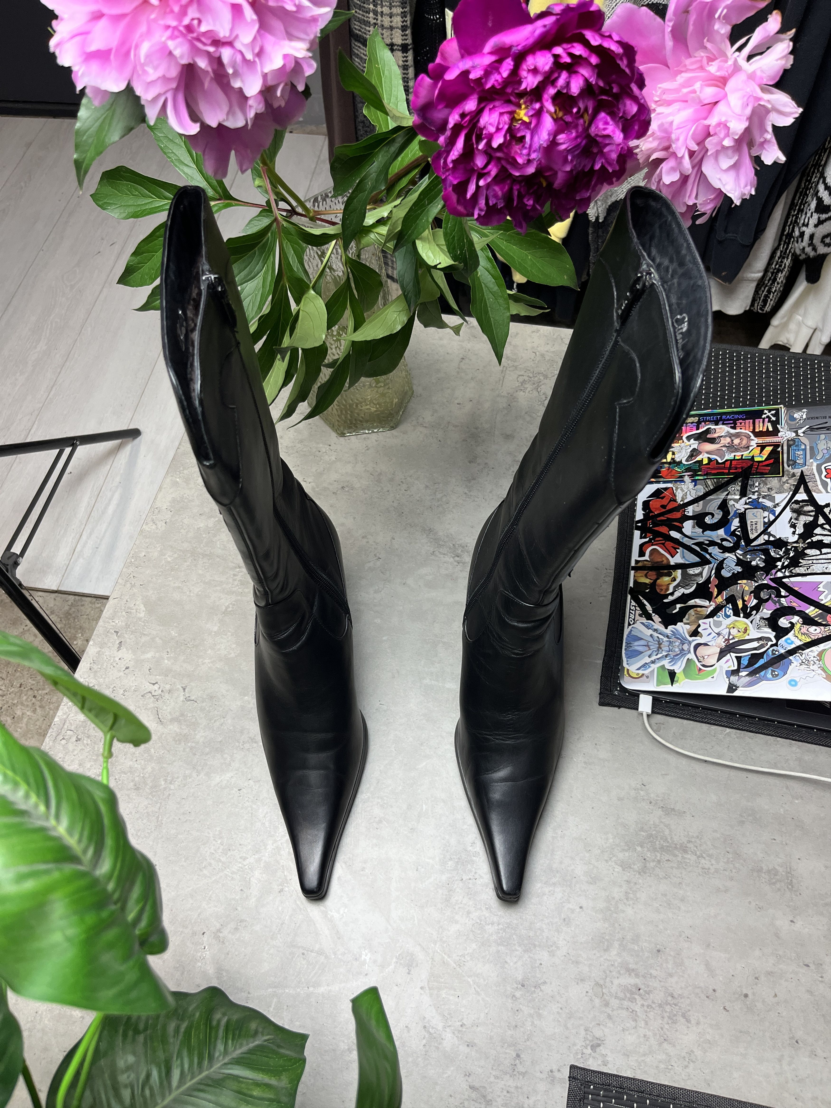 Other 1990s USSR SOVIET VINTAGE WESTERN HEELED BOOTS - 5107 Size US 6 / IT 36 - 3 Thumbnail