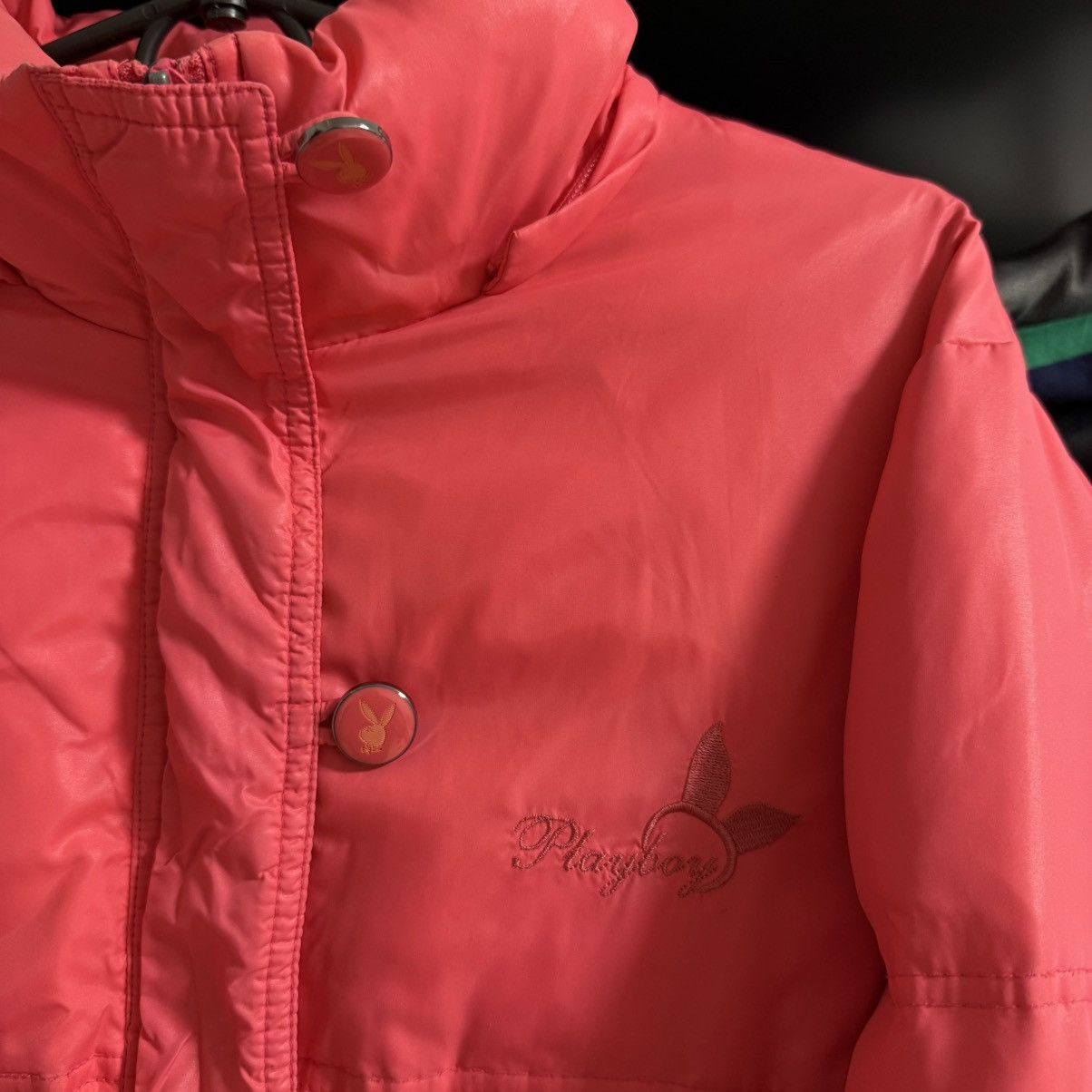 Playboy Vintage Pink Puffer Jacket Playboy Avant Garde Size S / US 4 / IT 40 - 9 Thumbnail