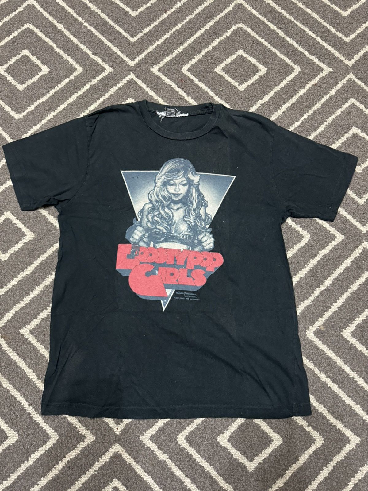 image of Seditionaries Erosty Pop Girls Inspired By Clockwork Orange Tshirt in Black, Men's (Size Medium)