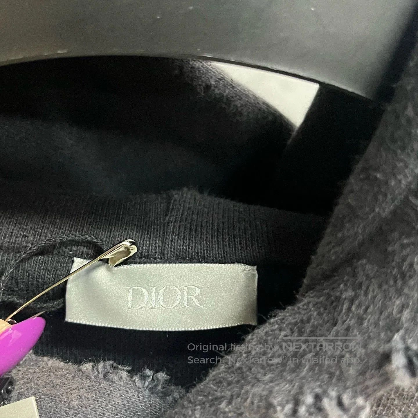 Dior dior logo print hooded sweatshirt in black. Size US L / EU 52-54 / 3 - 3 Thumbnail