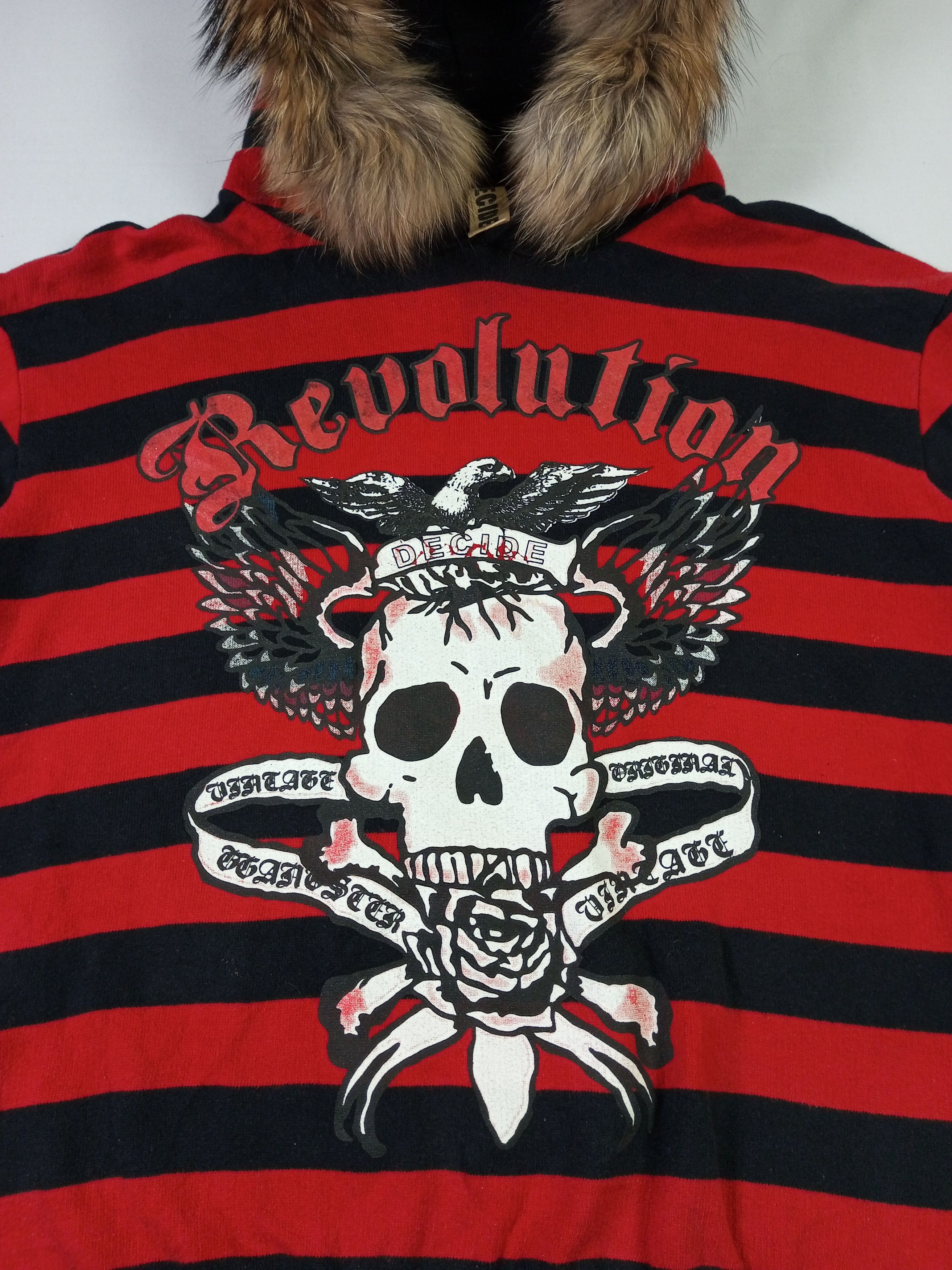 If Six Was Nine Decide Revolution fur hoodie poem punk grunge style Size US M / EU 48-50 / 2 - 3 Thumbnail