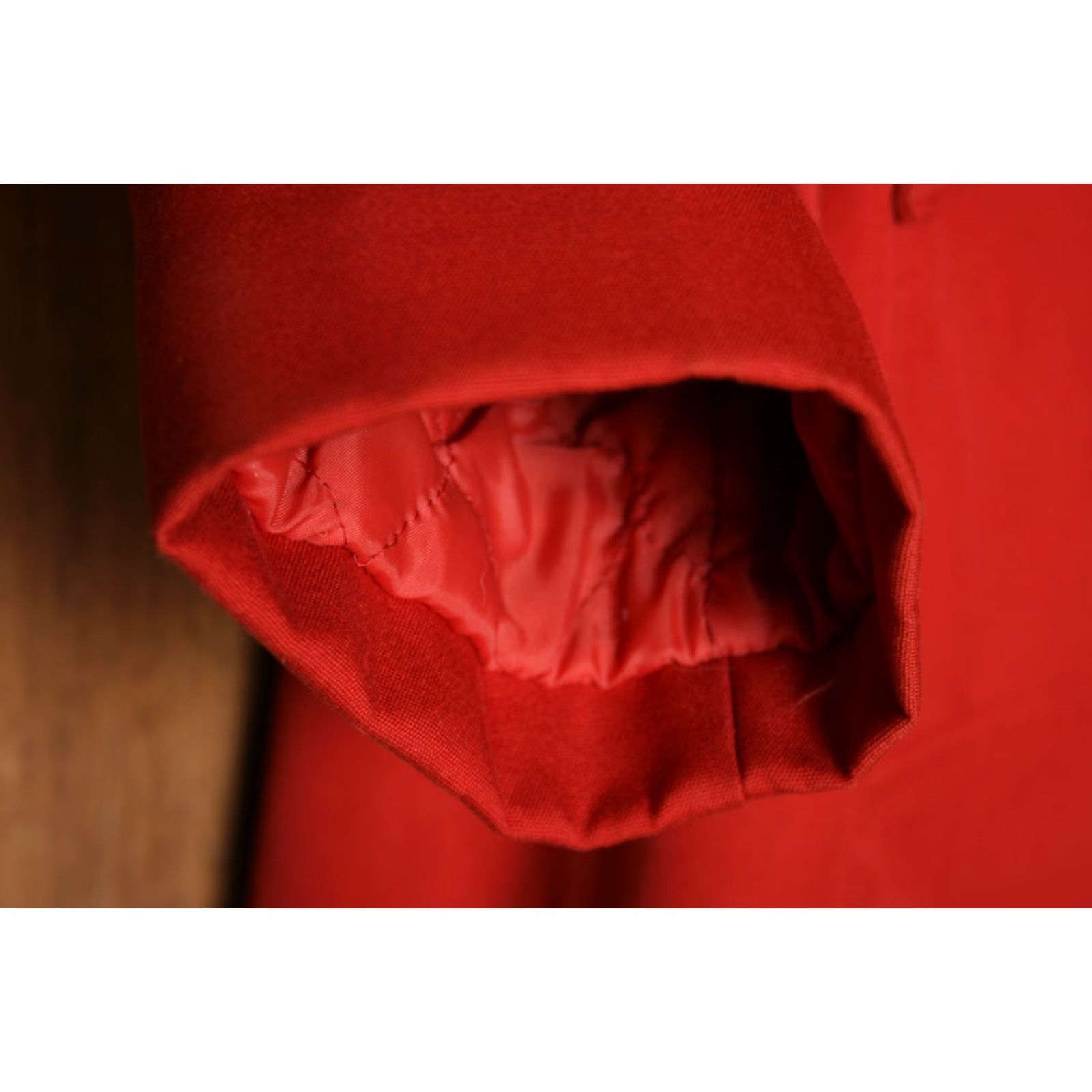 Vintage VINTAGE Wayne Taylor Red Faux Fur Lined Hooded Commuter Coat Women's Sz. 14-16 / 16 / Red / Coat / Parka / Womens Size XXL / US 16-18 / IT 52-54 - 6 Thumbnail