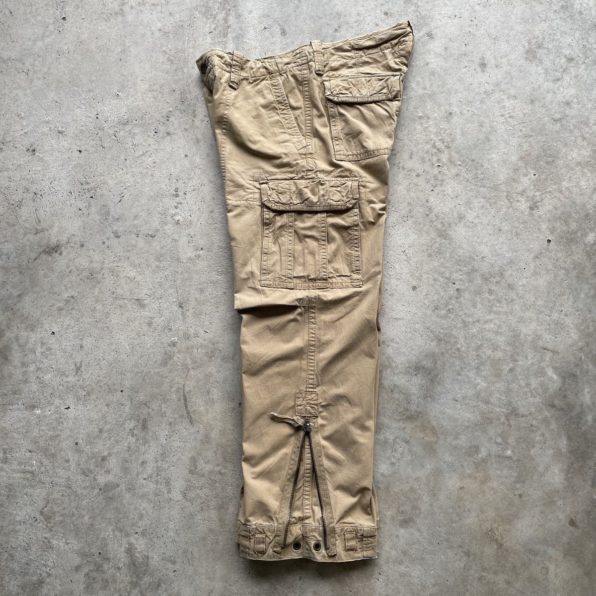 Abercrombie & Fitch × Vintage Abercrombie And Fitch Faded Cargo Pants Tactical W38x31 Size US 38 / EU 54 - 3 Thumbnail