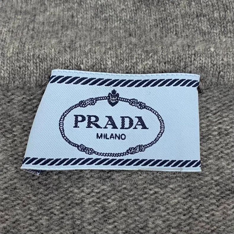 Prada Prada Gray logo letter embroidery sheep wool hooded drawst Size US S / EU 44-46 / 1 - 6 Thumbnail
