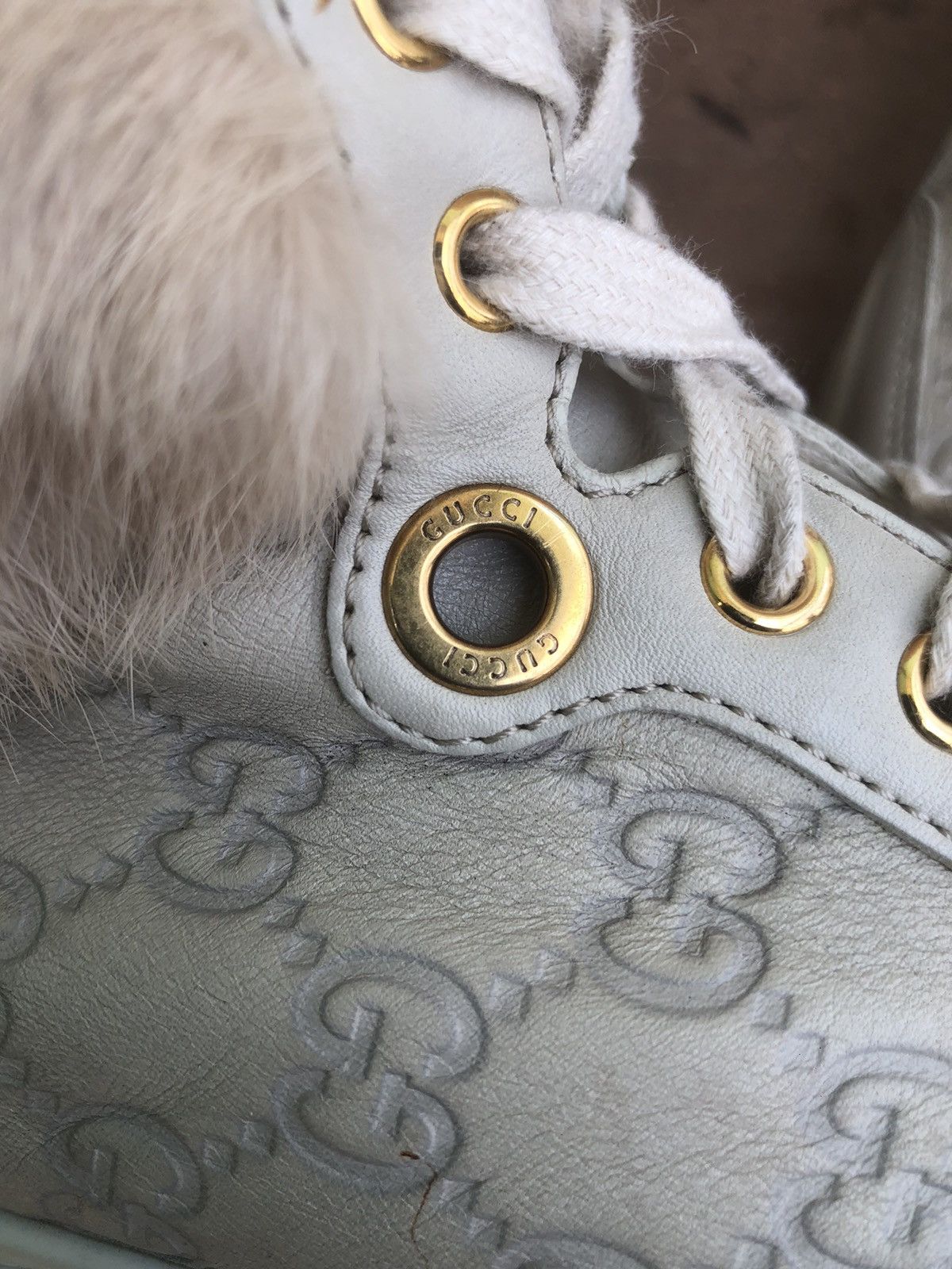 Gucci Gucci Guccissima Fur Trim Women’s Boots Size 37 Size US 7 / IT 37 - 13 Thumbnail