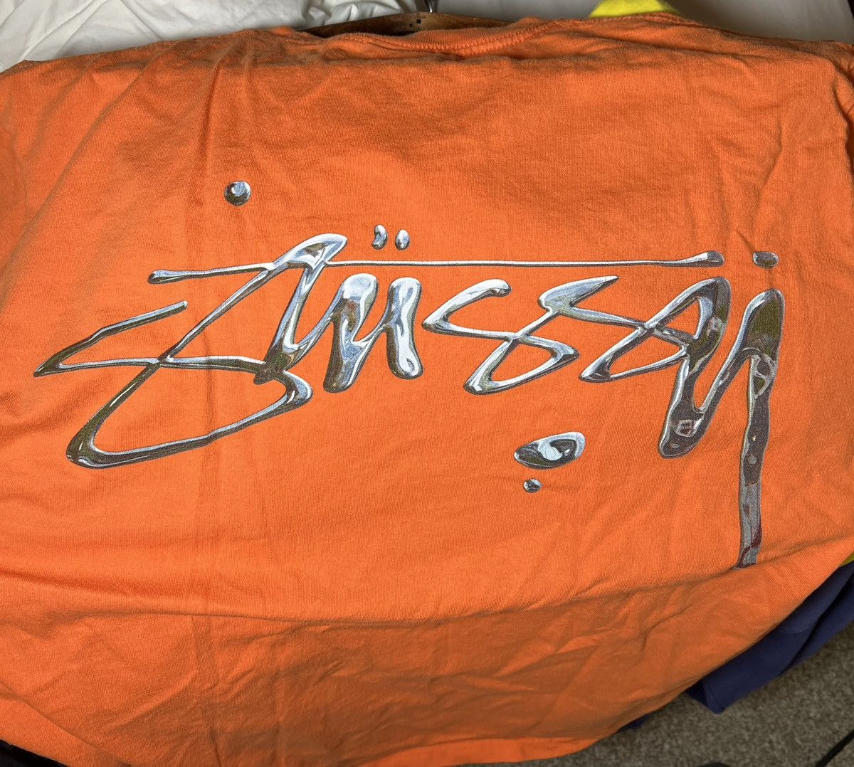 Stussy Orange stussy tee Size US L / EU 52-54 / 3 - 4 Thumbnail