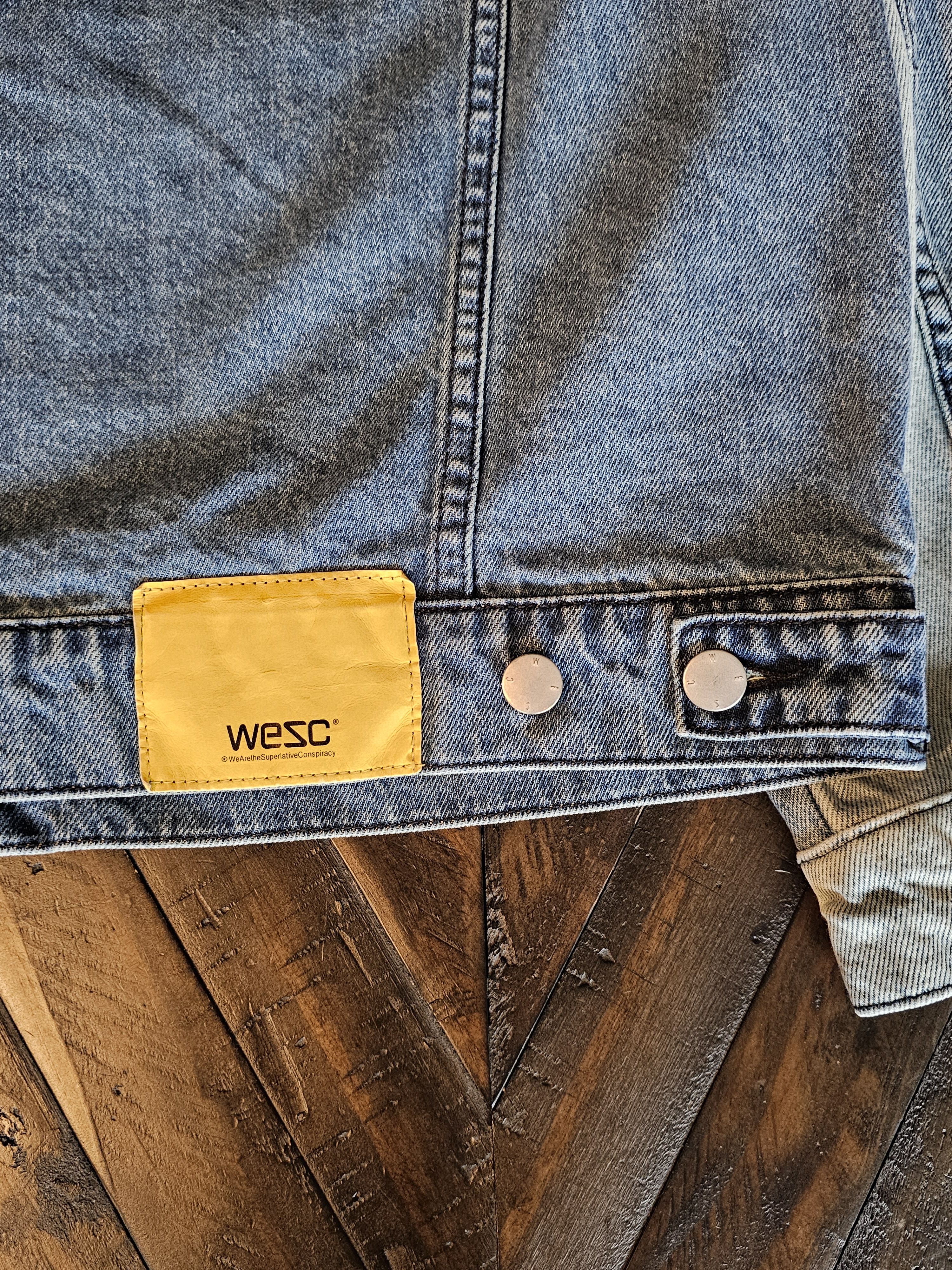 WeSC WeSC Denim Jacket Indigo Block Size S UNISEX EUC Streetwear Size US S / EU 44-46 / 1 - 8 Thumbnail