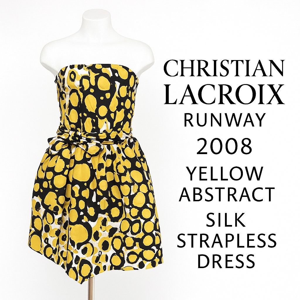 Christian Lacroix Christian Lacroix Runway 2008 Couture Runway Silk Dress Size M / US 6-8 / IT 42-44 - 1 Thumbnail