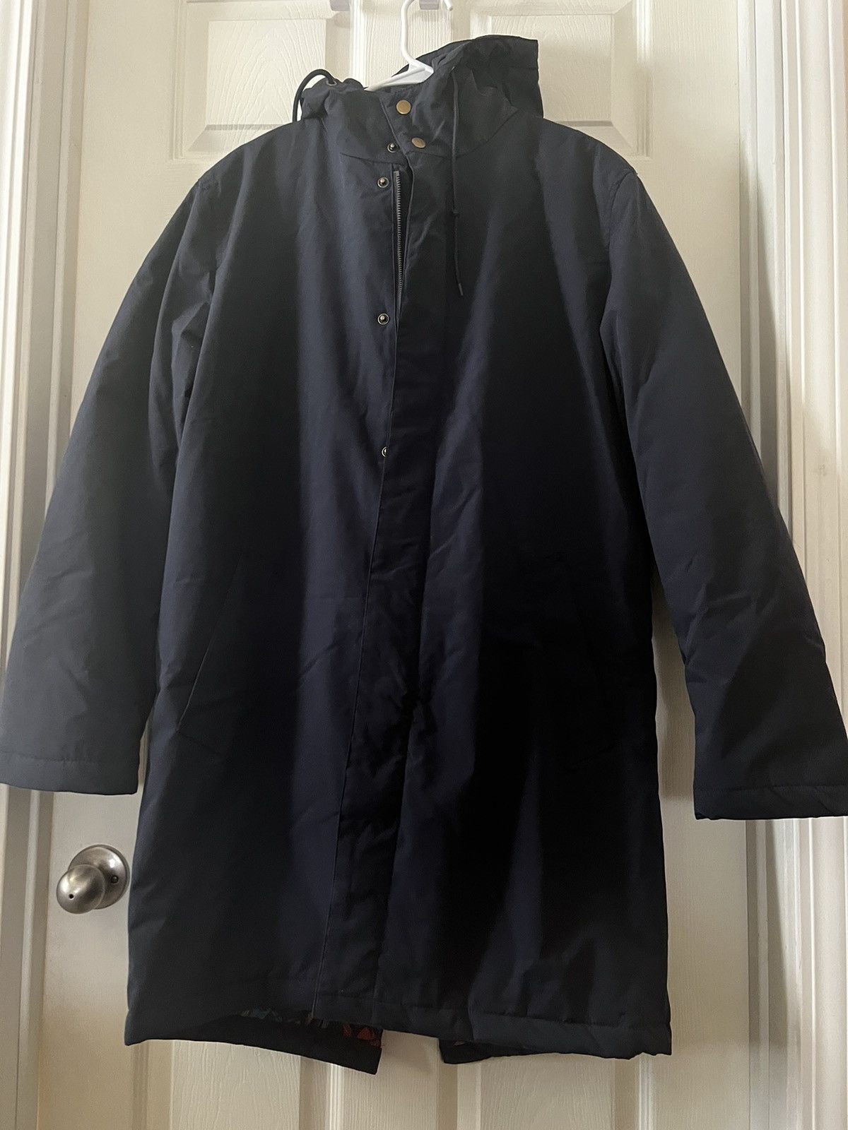 image of Harry Brown London Quilted Parka in Blue, Men's (Size Medium)