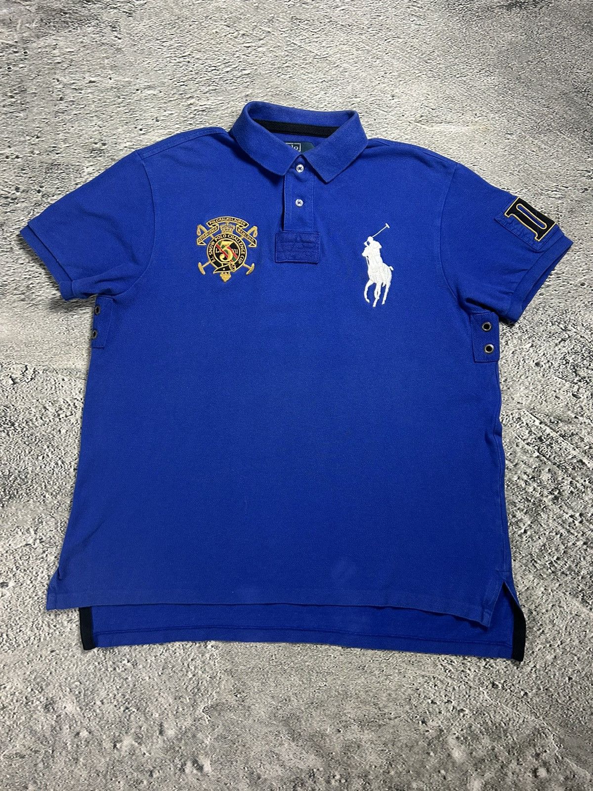 Ralph Lauren Chief Keef Polo Ralph Lauren blue T-shirt big pony Size US L / EU 52-54 / 3 - 1 Thumbnail