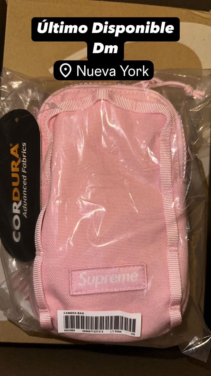 Camera Bag + Mini Pouch in Pink, Men's