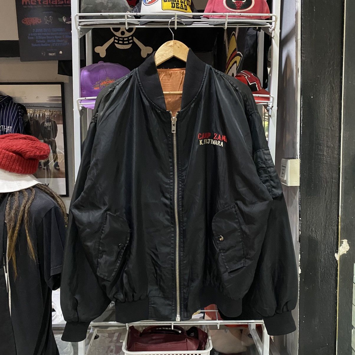 Japanese Brand .U.S .ARMY JAPAN BY CAMP ZAMA K.FUJIWARA BOMBER JACKETS Size US L / EU 52-54 / 3 - 2 Thumbnail