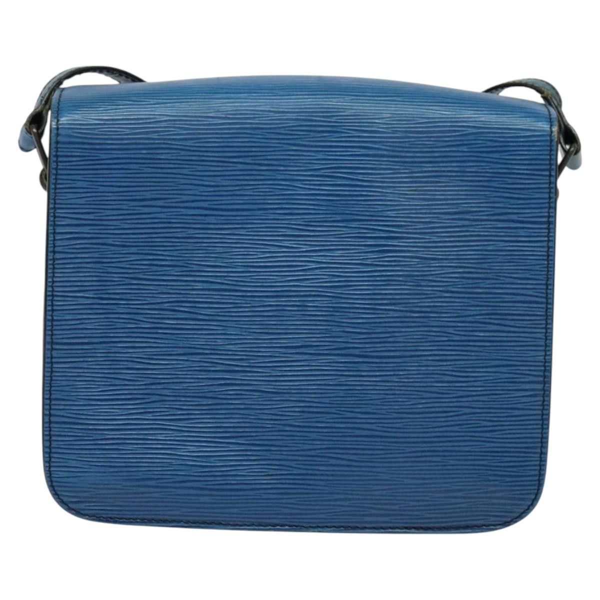 Louis Vuitton LOUIS VUITTON Epi Cartouchiere MM Shoulder Bag Blue M52245 Size ONE SIZE - 3 Thumbnail