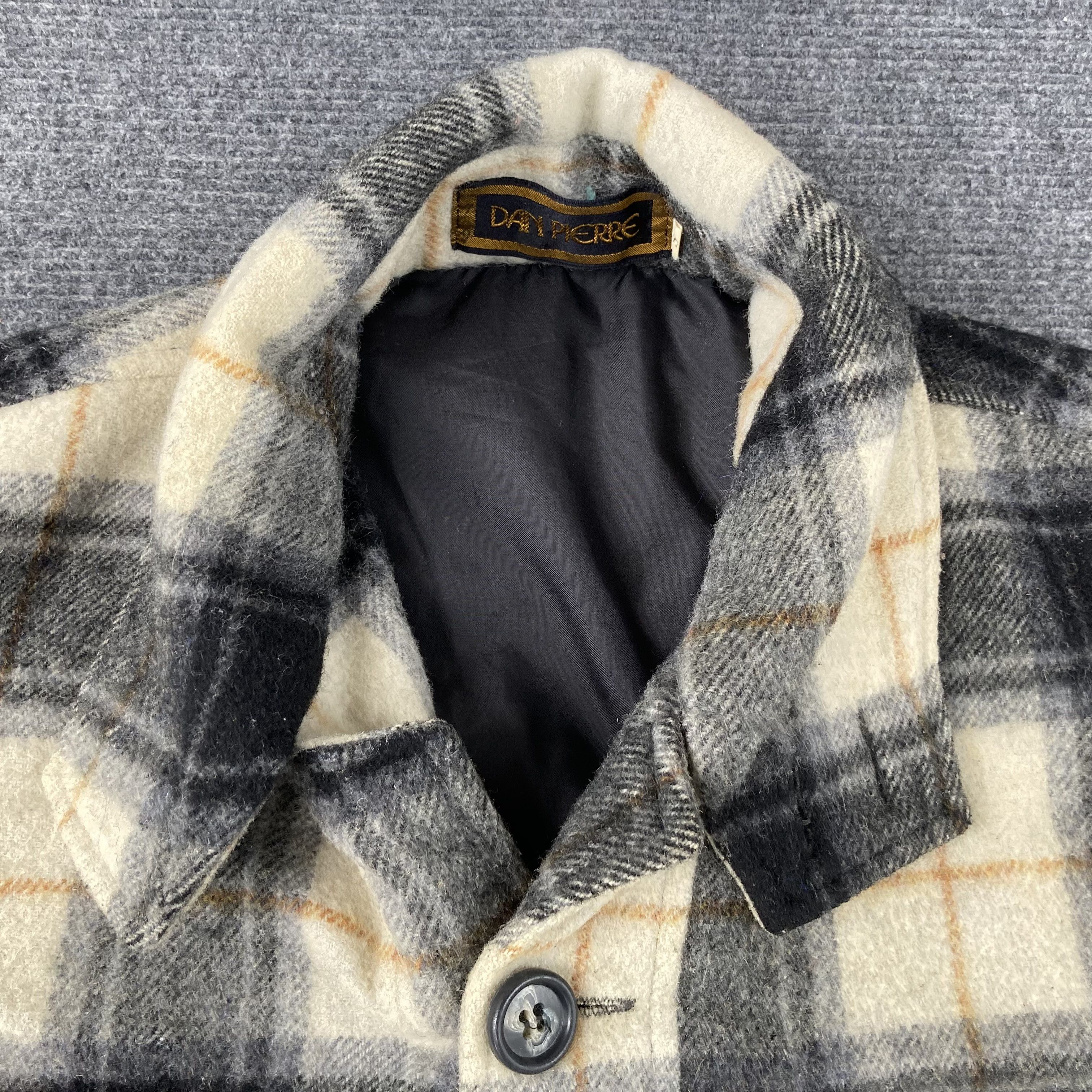 Flannel × Vintage Vtg Dan Pierre Shadow Plaid Flannel 90s Shirt Size US S / EU 44-46 / 1 - 2 Thumbnail