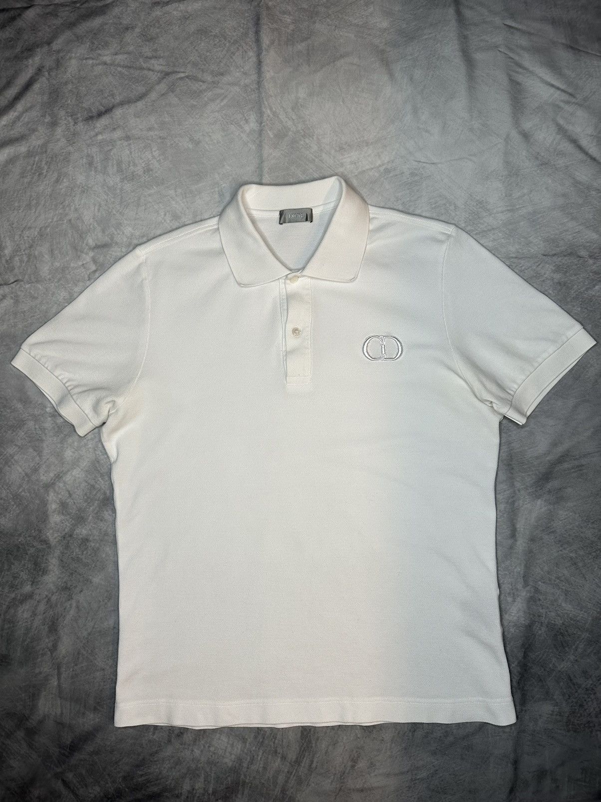 Christian Dior Monsieur × Dior Christian DIOR Polo Shirt White Size S / US 4 / IT 40 - 1 Thumbnail
