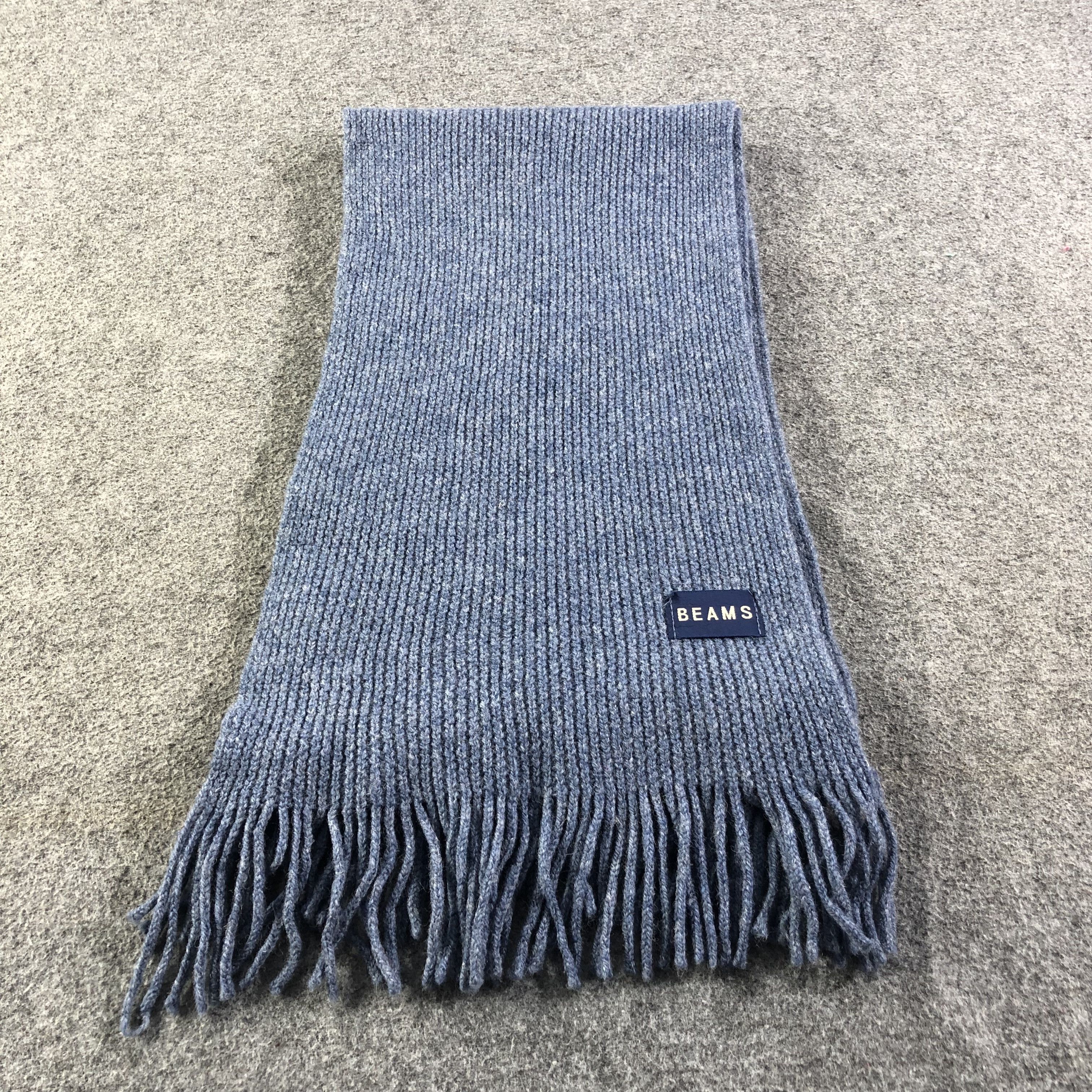 Beams Plus Beams Knit Wool Scarf Muffler V1151 Size ONE SIZE - 2 Thumbnail