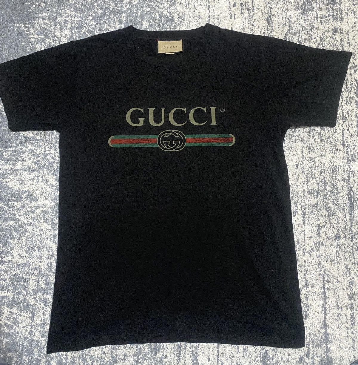 Gucci Luxury women Gucci big logo with Small flower on back Size L / US 10 / IT 46 - 1 Thumbnail