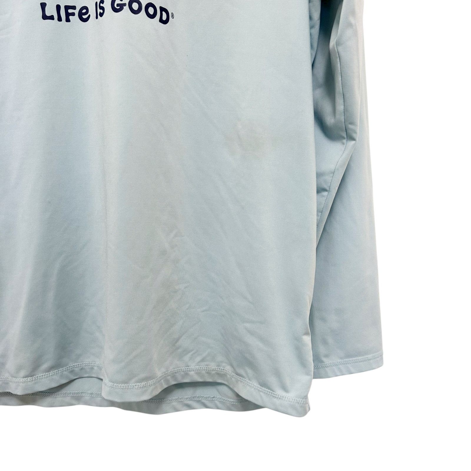 Life is Good Life is Good Blue Dog Guitar Long Sleeve Shirt Sz M Size US M / EU 48-50 / 2 - 2 Thumbnail