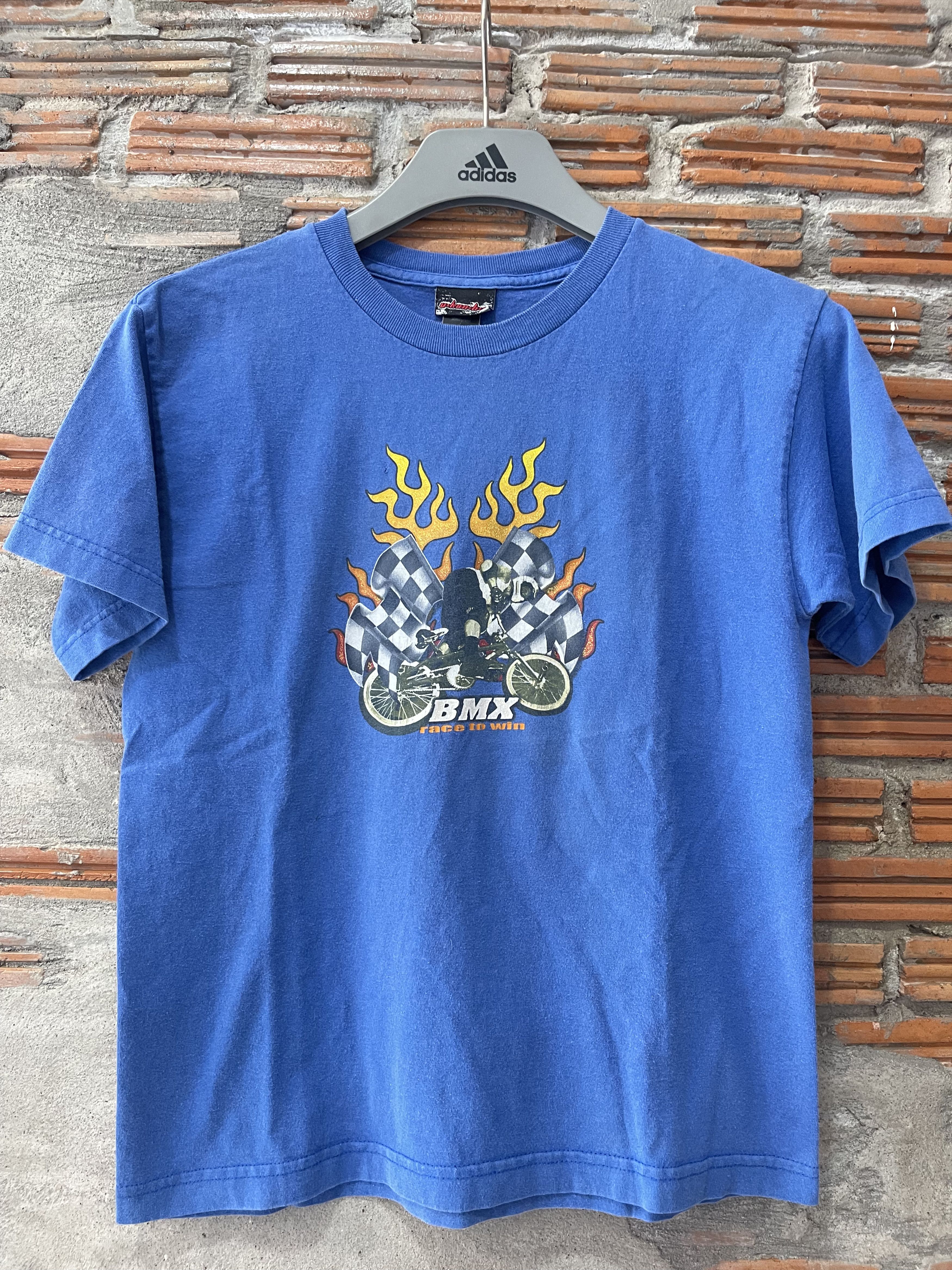 Vintage Vintage U-kan-be BMX "Race to Win" Glitter Graphic T-Shirt Size US S / EU 44-46 / 1 - 7 Thumbnail