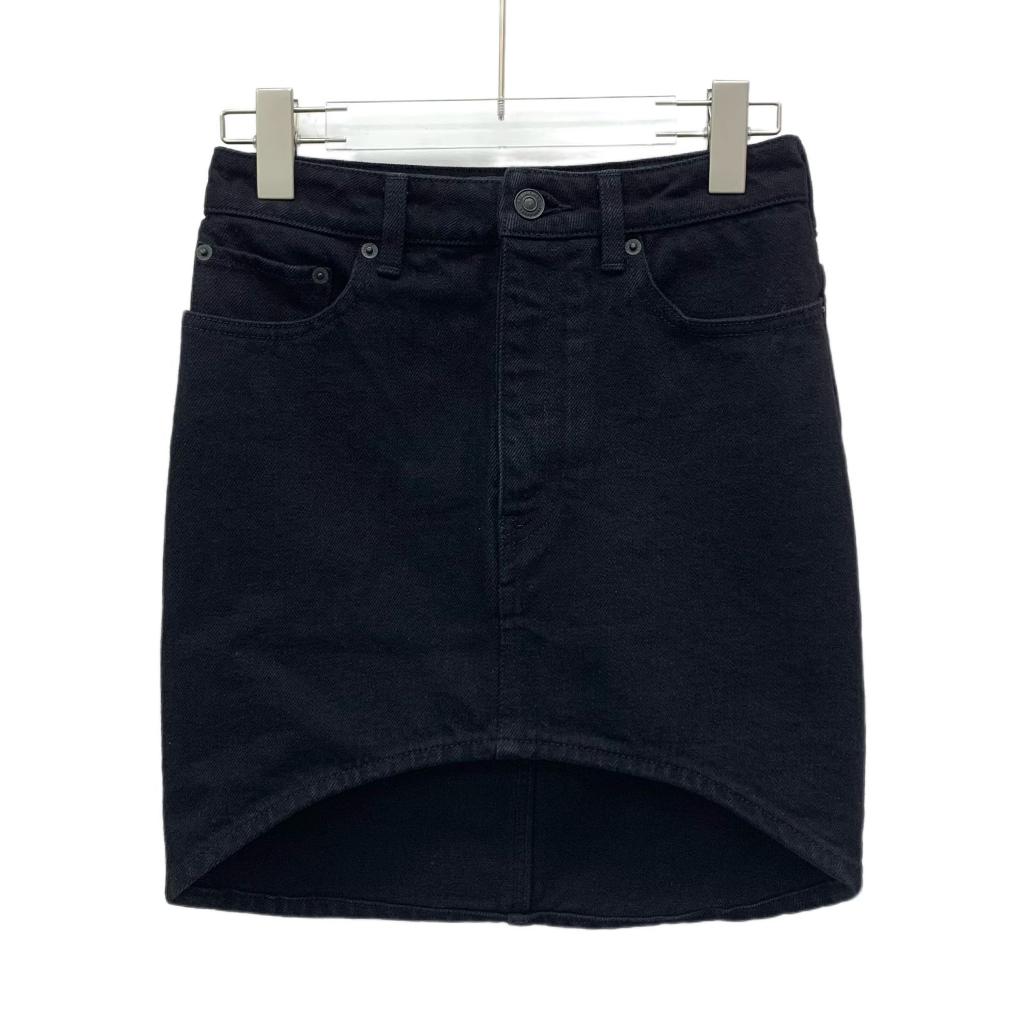 Balenciaga Balenciaga Garde-Robe Black Cotton Short Denim Skirt Casual Size 34" / US 12 / IT 48 - 1 Thumbnail