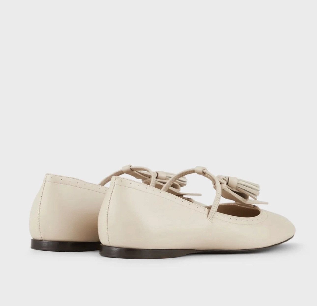 Giorgio Armani GIORGIO ARMANI Leather ballet flats Size US 8.5 / IT 38.5 - 3 Thumbnail