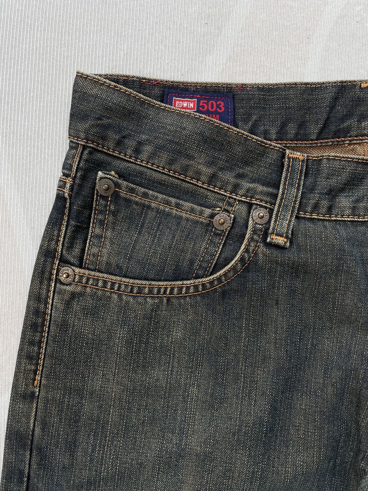Edwin Vintage Mudwash Edwin 503Z (LG114) Size US 32 / EU 48 - 6 Thumbnail