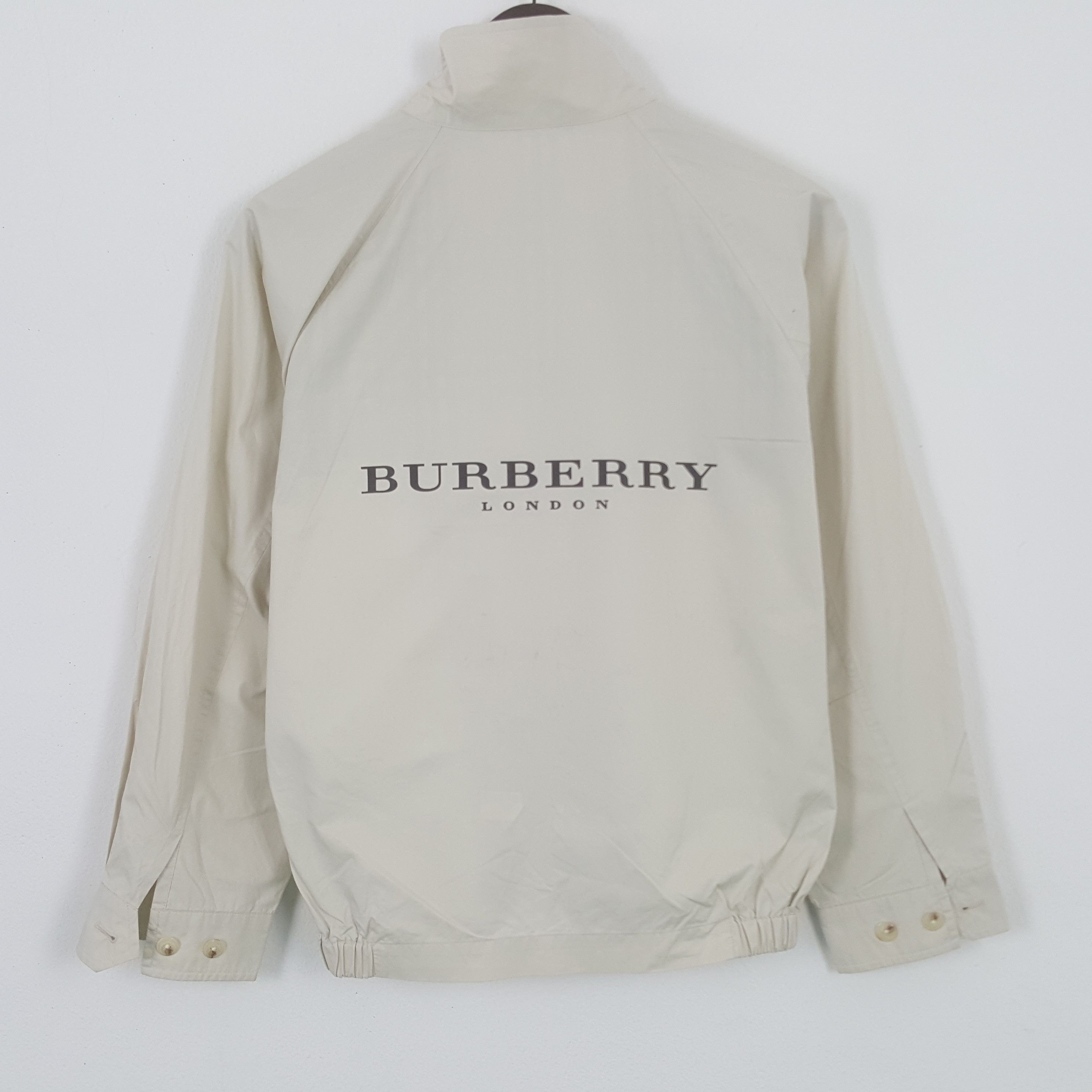 Burberry × Vintage Vintage Burberry London Zipper Custom Art Jacket Size US M / EU 48-50 / 2 - 1 Thumbnail