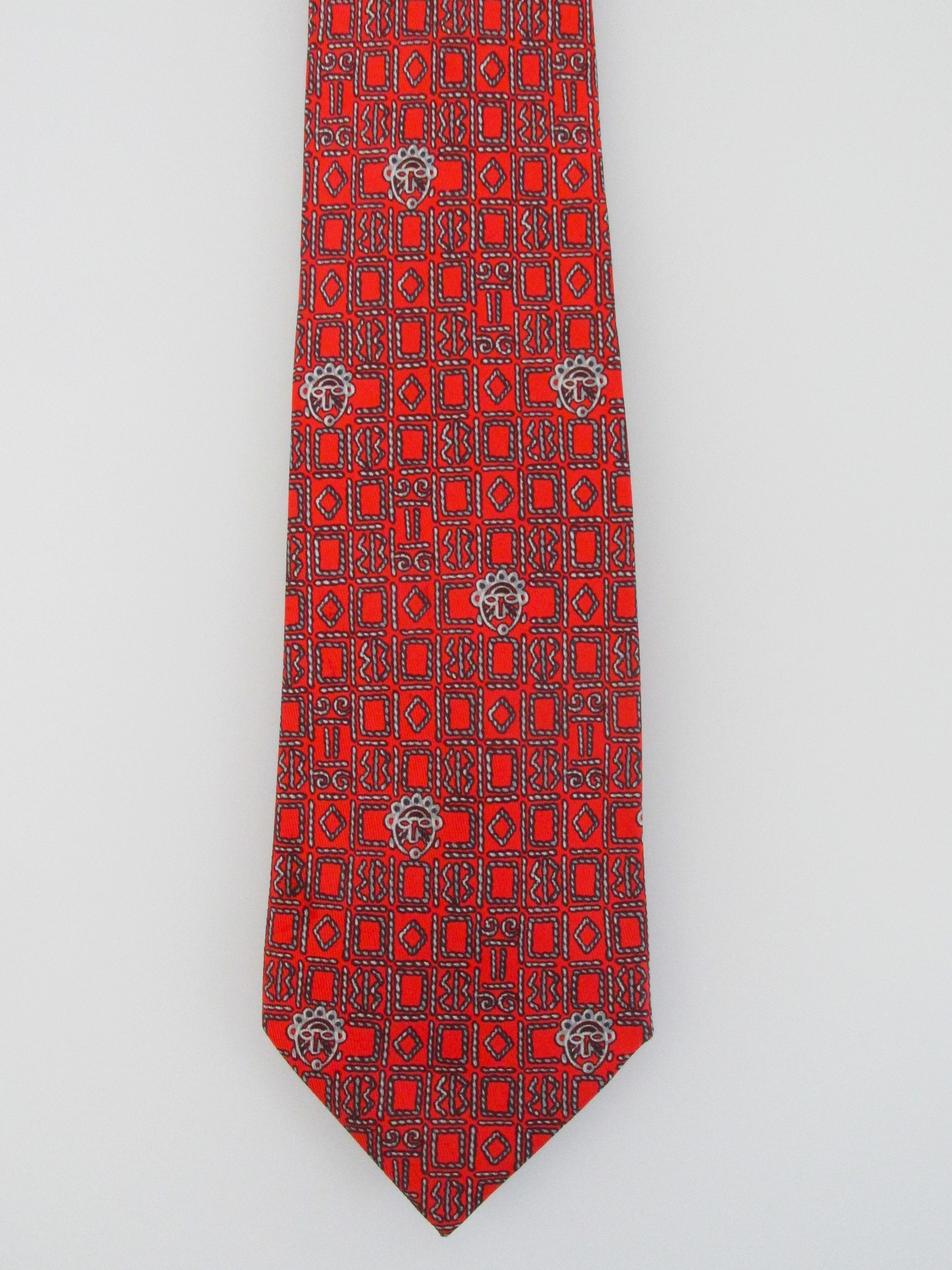 Hermes Hermes Vintage Men's Silk Tie Size ONE SIZE - 2 Thumbnail