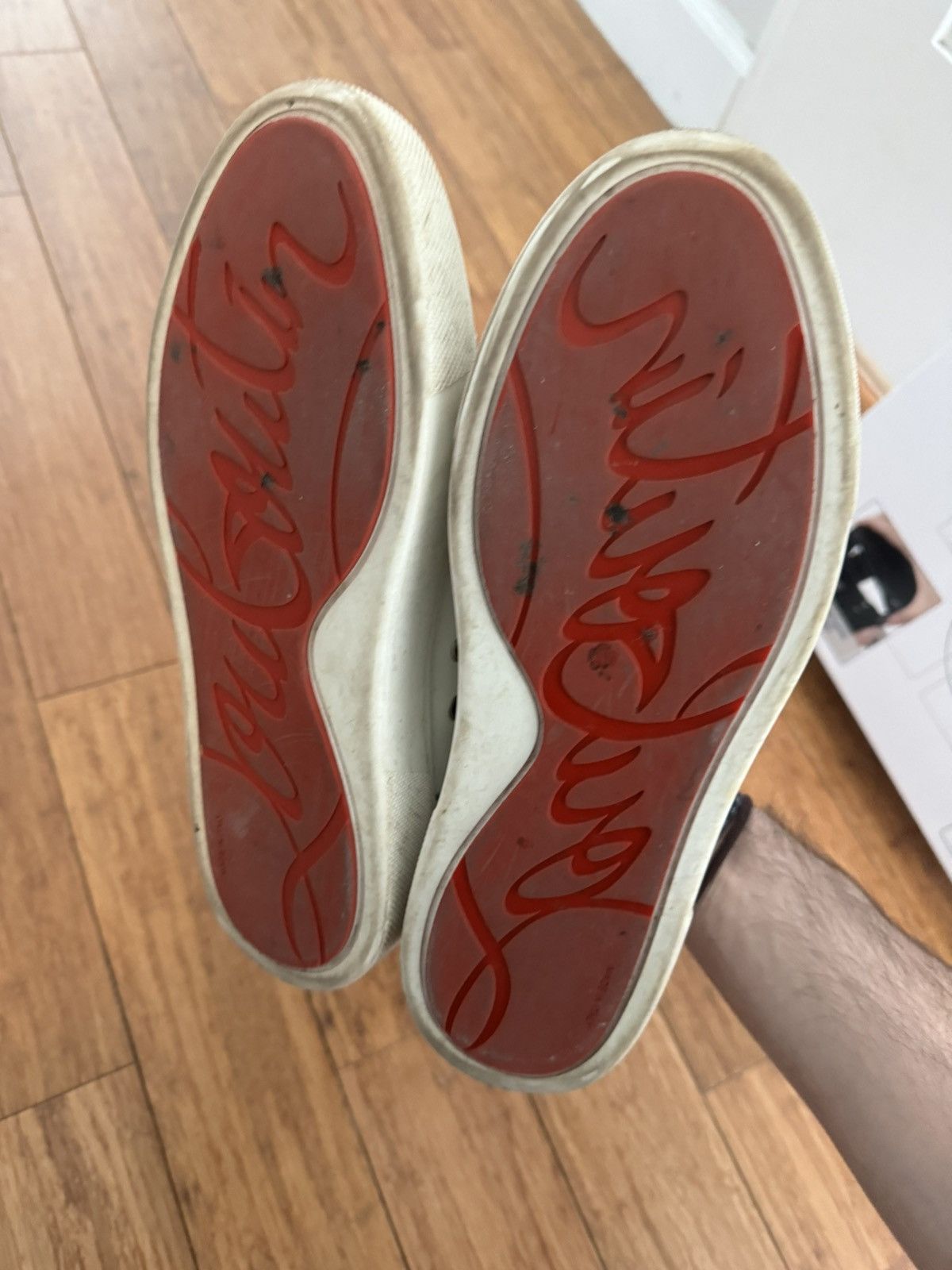 Christian Louboutin Christian Louboutin Women White Sneakers Size US 10 / IT 40 - 5 Thumbnail