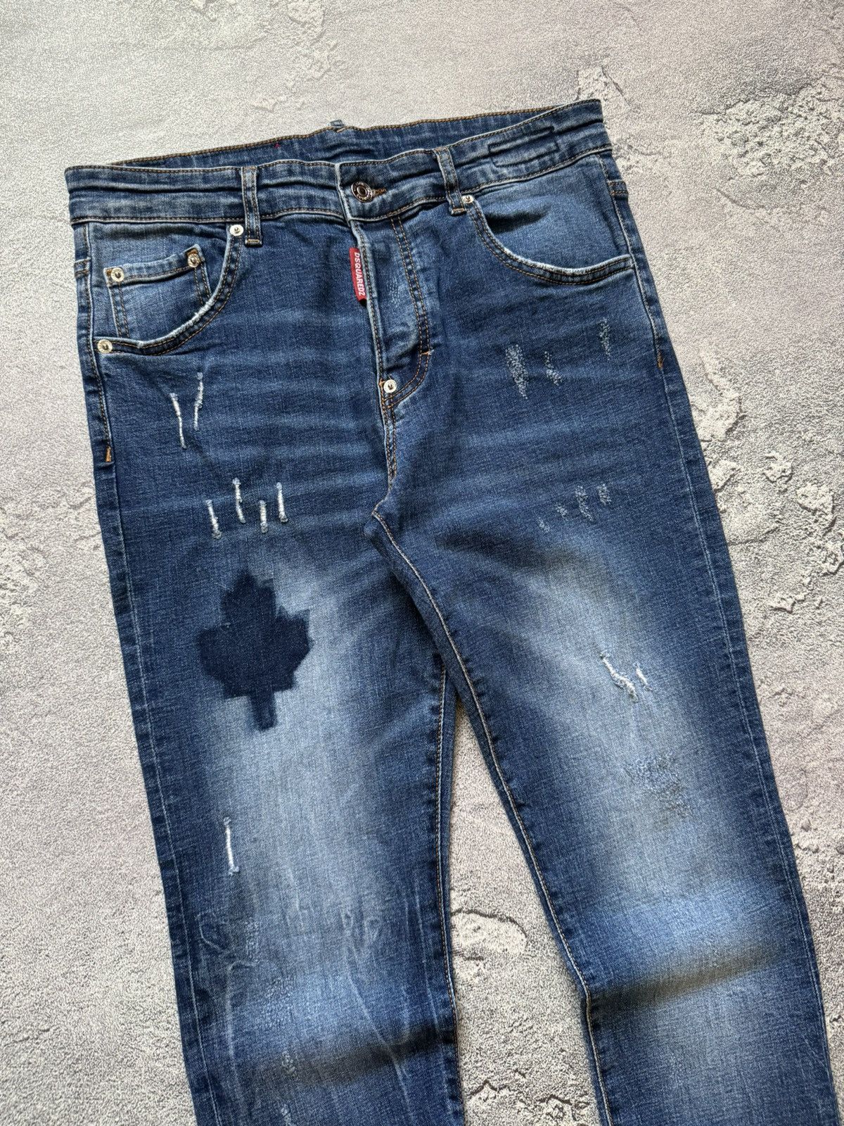 Dsquared2 Dsquared2 48 distressed denim pant trouser Jean chino Size US 32 / EU 48 - 3 Thumbnail