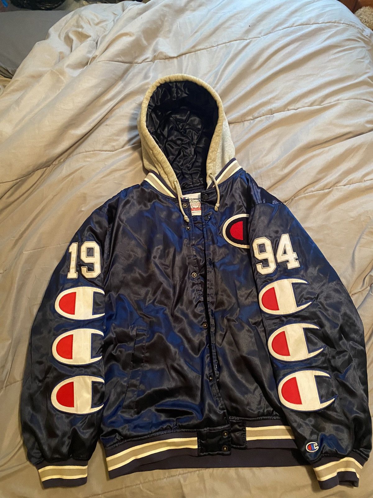 Champion × Supreme Supreme Champion Varisty Jacket Size US L / EU 52-54 / 3 - 3 Thumbnail