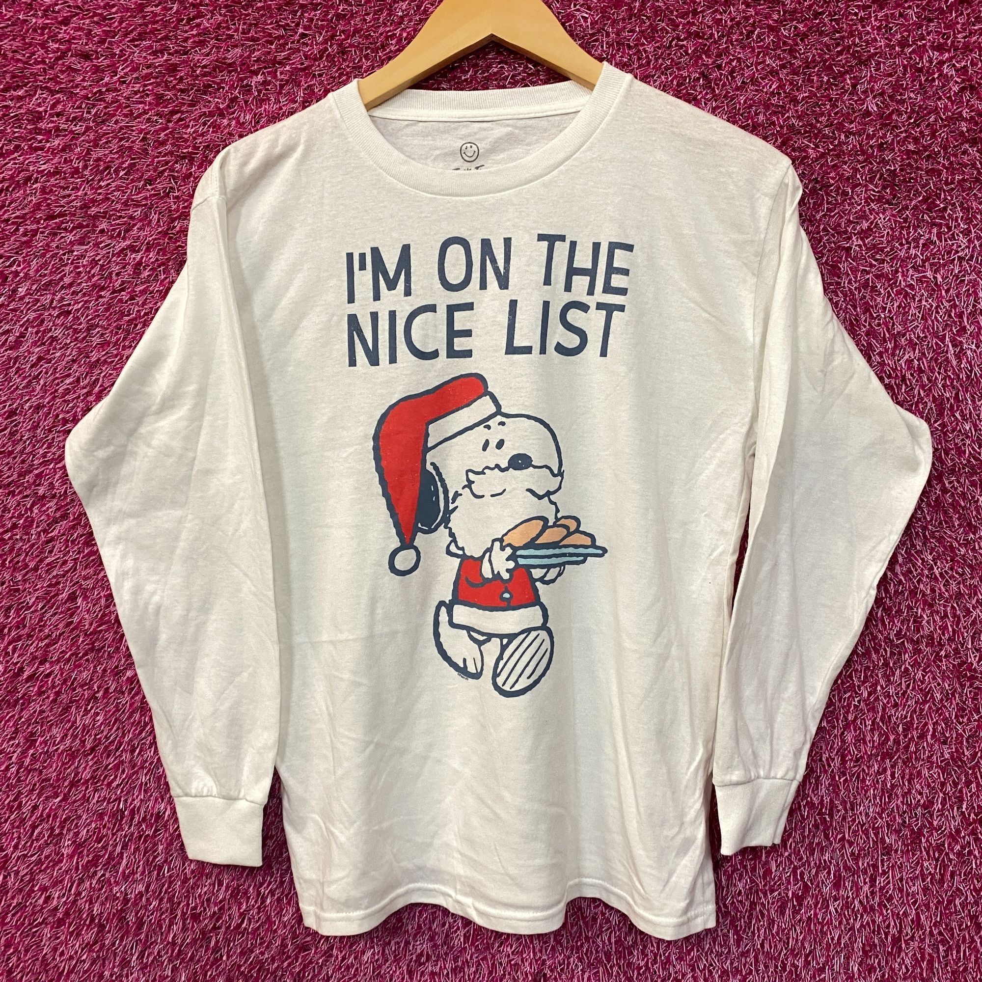 Junk Food Peanuts Snoopy Santa Christmas Long Sleeve Graphic T-Shirt L Size US L / EU 52-54 / 3 - 1 Thumbnail