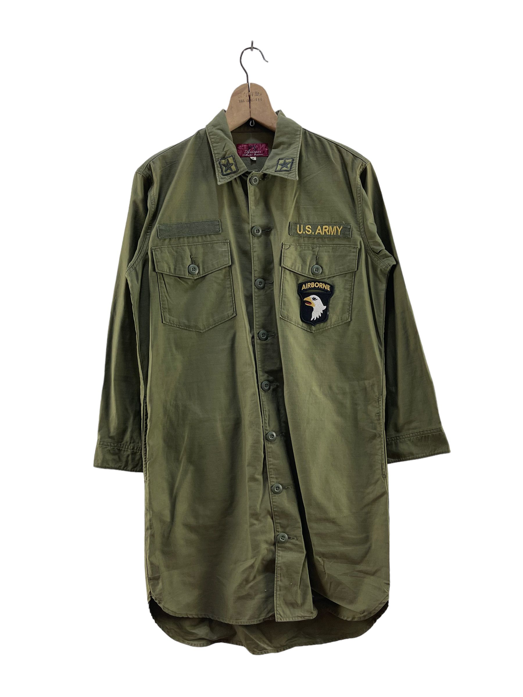 image of Vintage Avirex Us Army Airbone Jacket in Green, Men's (Size Medium)