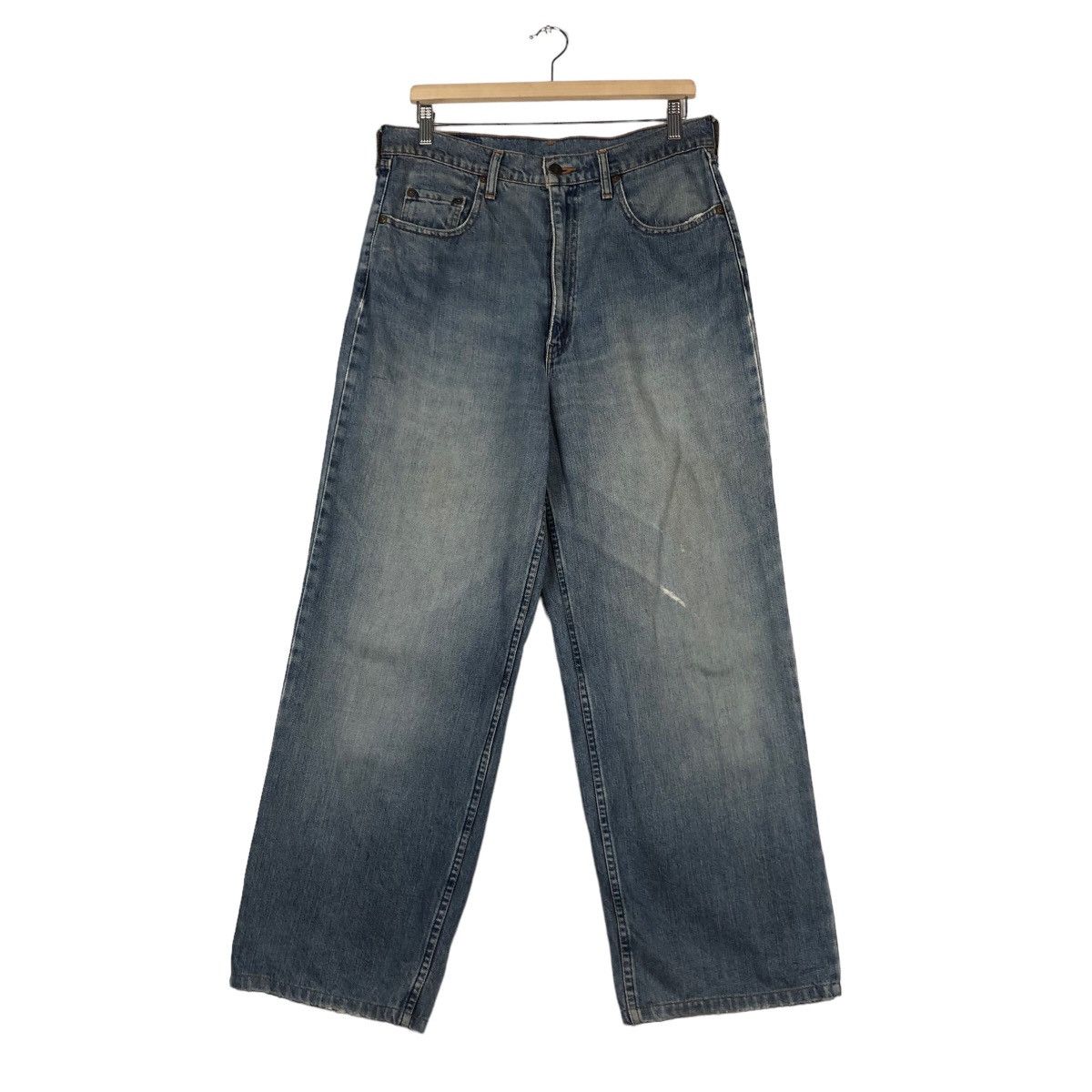 Levi's 🔥Vintage Levi’s Biker Denim Jeans Distressed Japan Size US 34 / EU 50 - 1 Thumbnail
