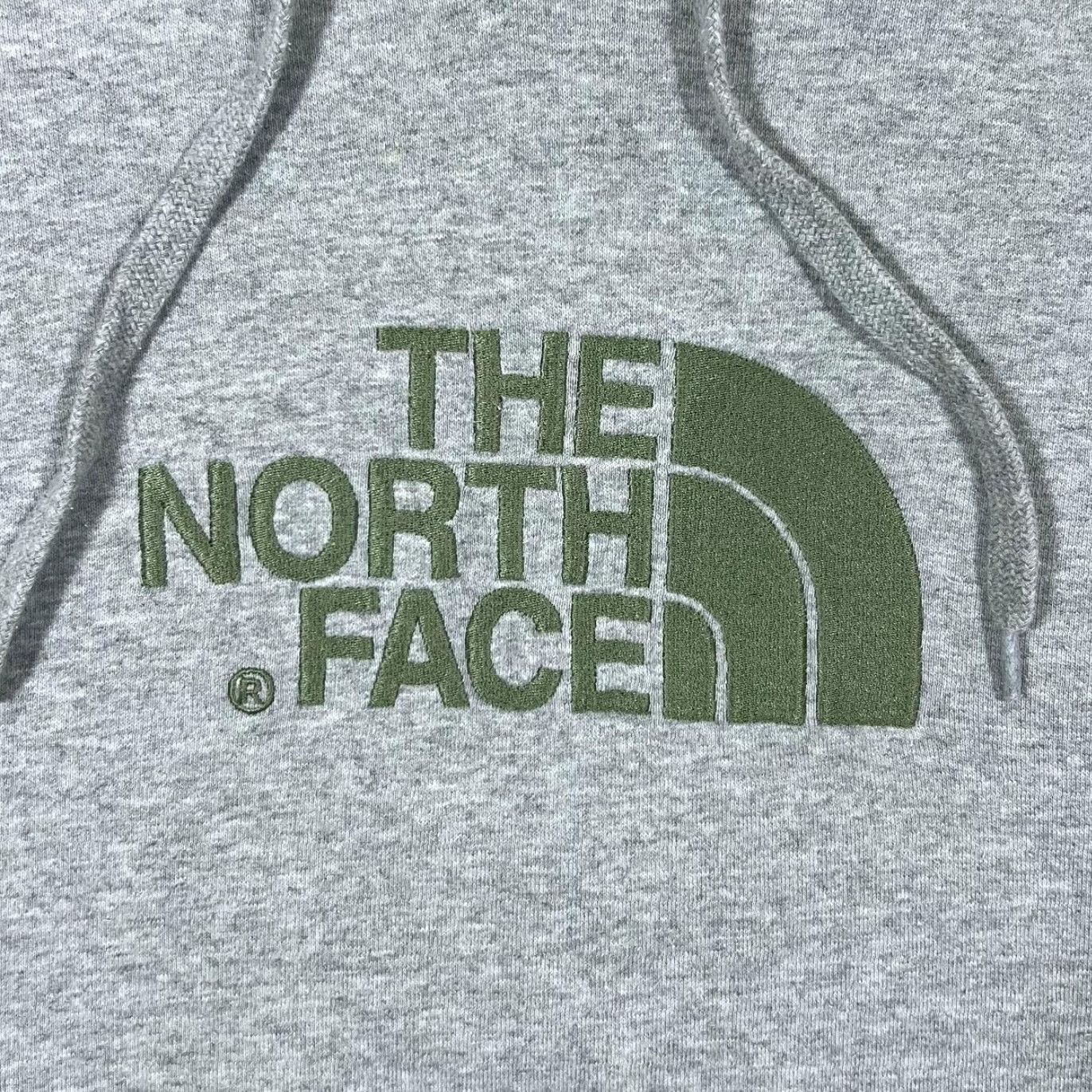 The North Face THE NORTH FACE Grey Hoodie Embroidered Big Logo Spellout Pullover Womens XL Size XL / US 12-14 / IT 48-50 - 3 Thumbnail