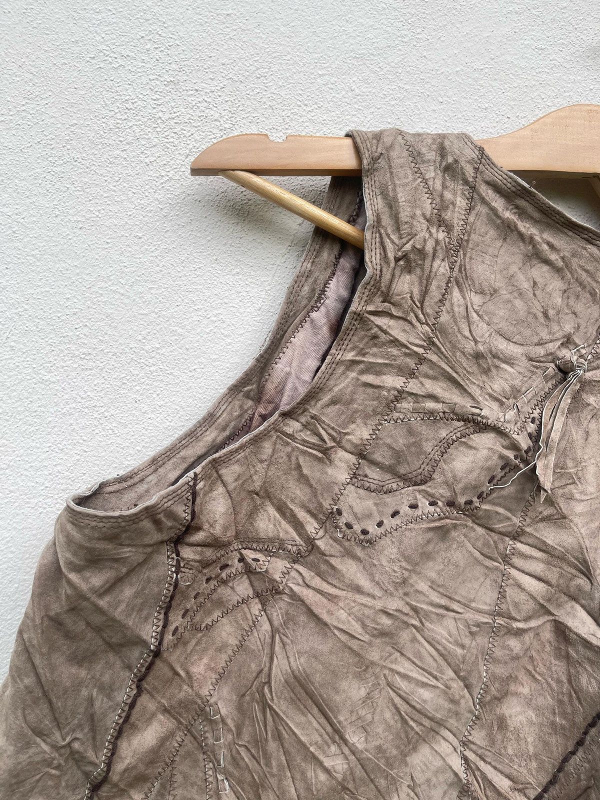 If Six Was Nine × Japanese Brand × Le Grande Bleu (L.G.B.) GOA Deconstructed Suede Leather Jacket Size US M / EU 48-50 / 2 - 19 Thumbnail