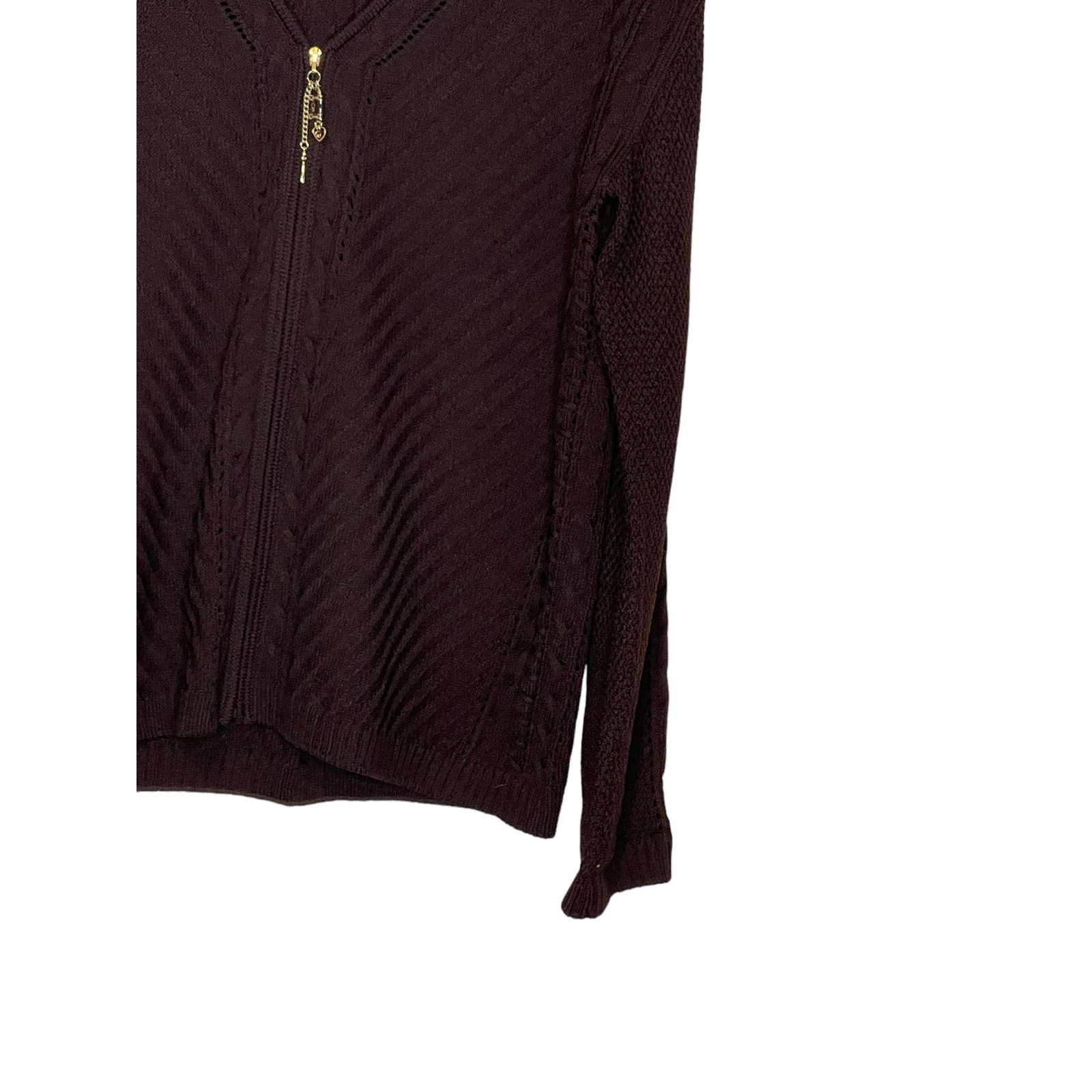St. John Couture St. John Women Sweater Jacket Wool Blend V-Neck Zip-Up Small Size S / US 4 / IT 40 - 4 Thumbnail