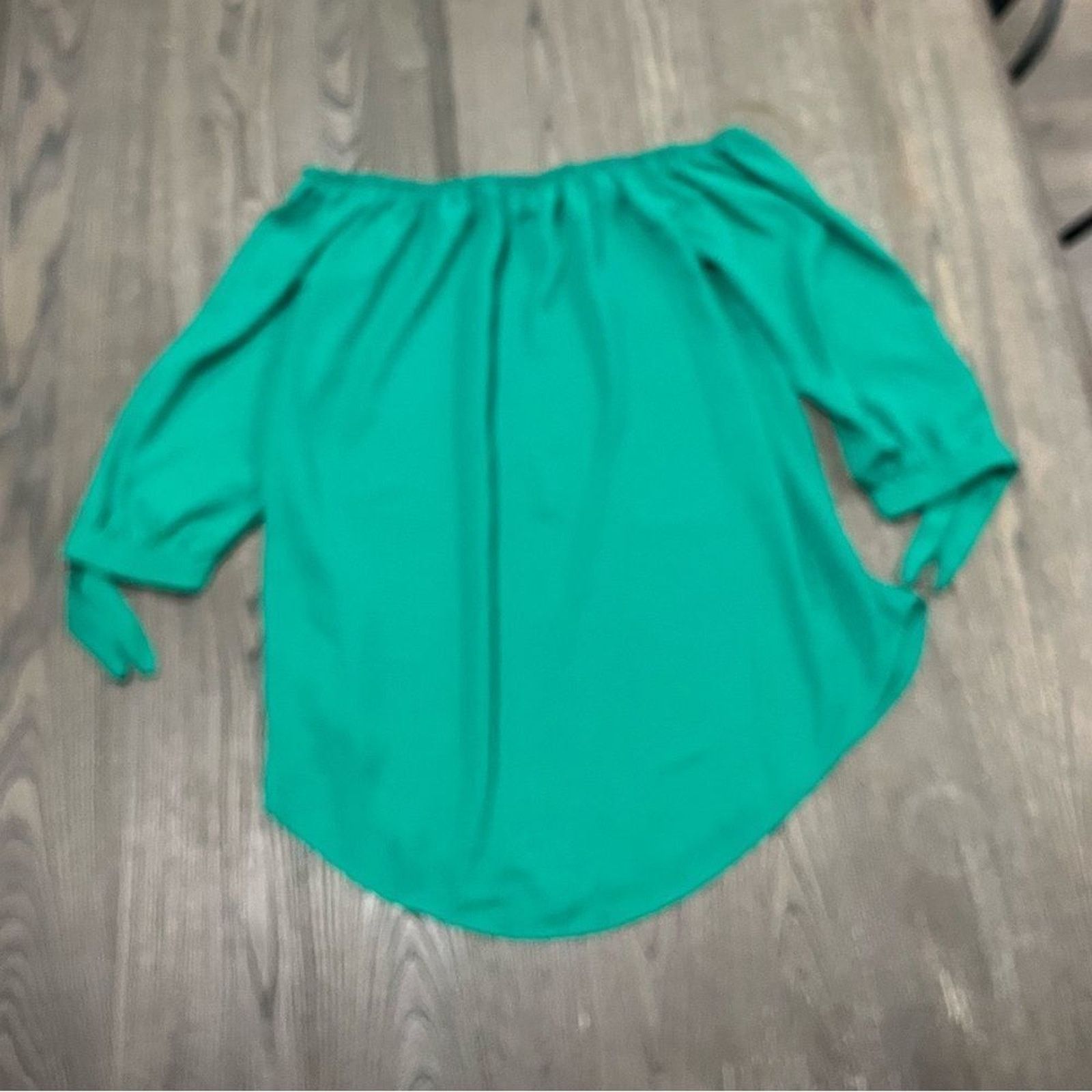 Vintage Moa Moa Green Off The Shoulder Blouse Size S Size S / US 4 / IT 40 - 3 Thumbnail