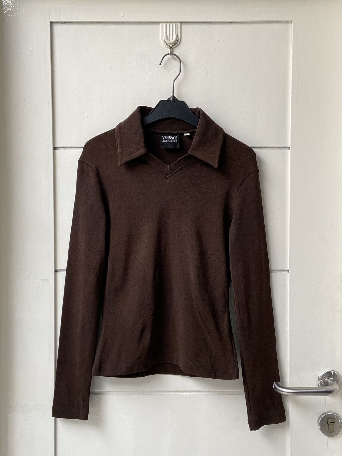 Versace Versace Jeans Couture Brown T-shirt Size XXS / US 00 / IT 34 - 1 Thumbnail